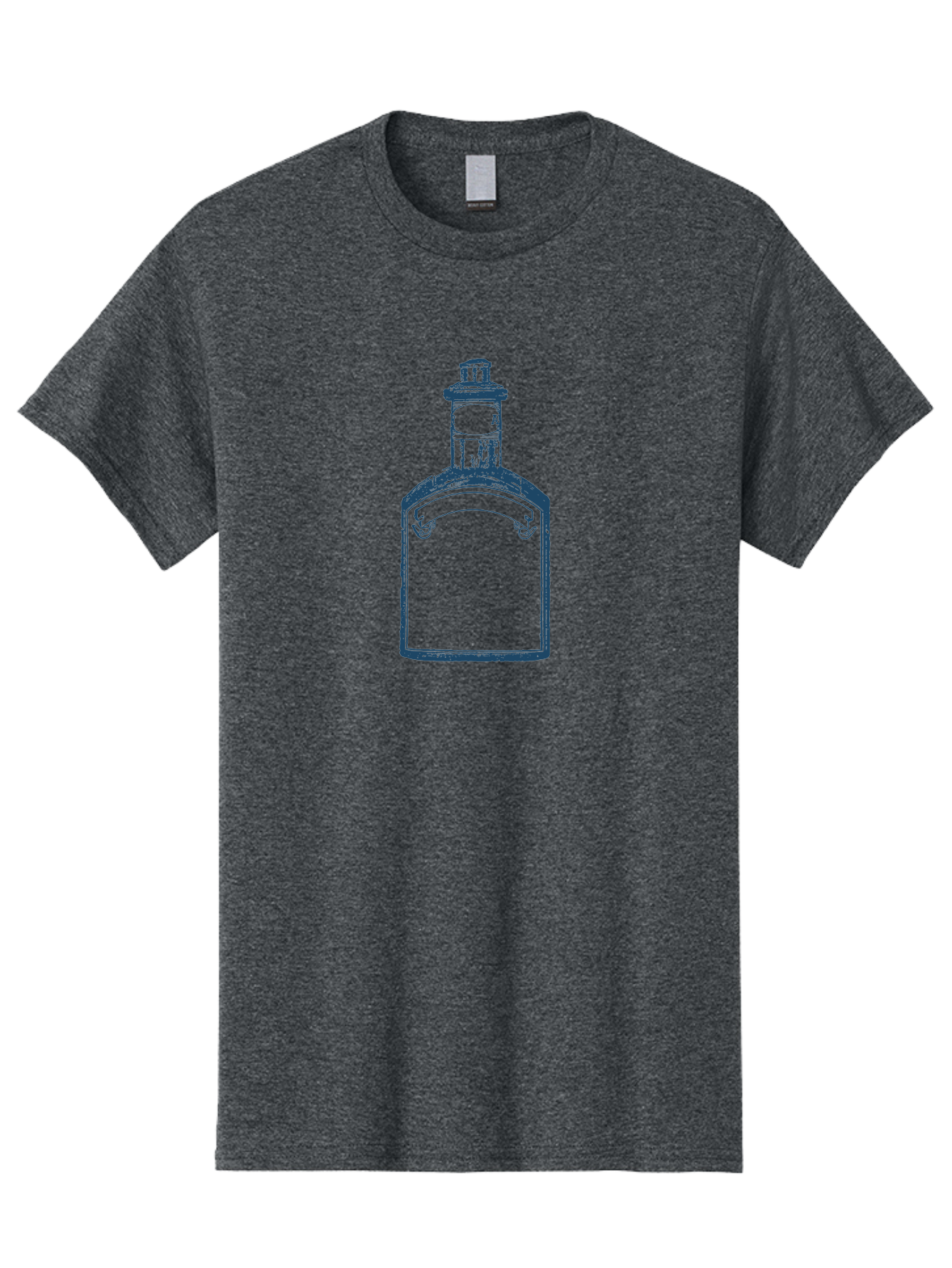 Vintage-Bottle Men'S Graphic Tee, 100% Cotton, Comfortable Casual Summer Wear, Machine Washable, Glass Bottle, Vintage Bottle, Antique Bottle, Elegant Design, Minimalist Art, Simple Bottle, Classic Bottle Shape, Old-Fashioned Bottle, Aae817 9