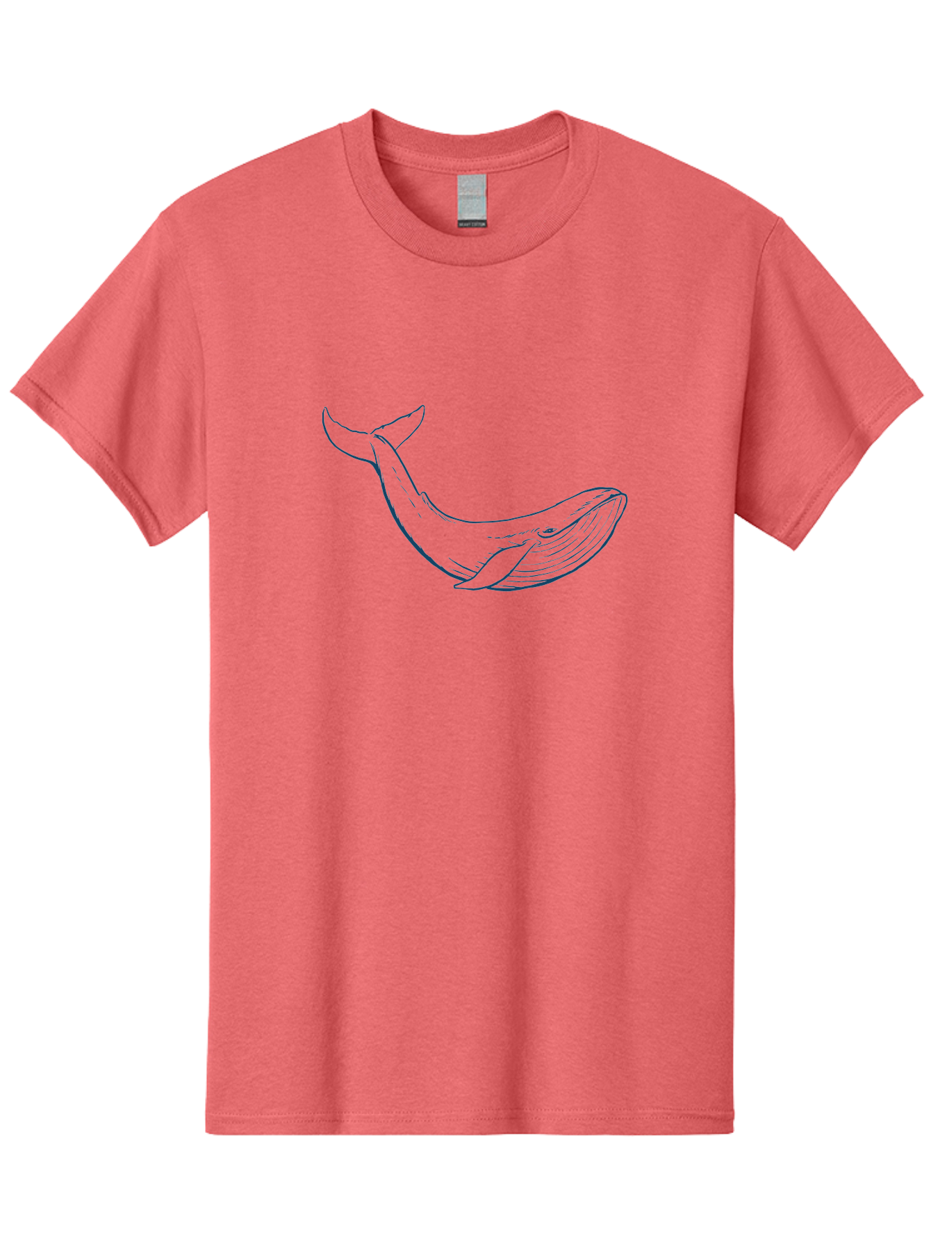 Whale Men'S Graphic Tee, 100% Cotton, Comfortable Casual Summer Wear, Machine Washable, Whale Illustration, Simple Line Art, Minimalist Design, Ocean Creature, Marine Life, Simple Shapes, Elegant Lines, Abstract Art Aae836 3