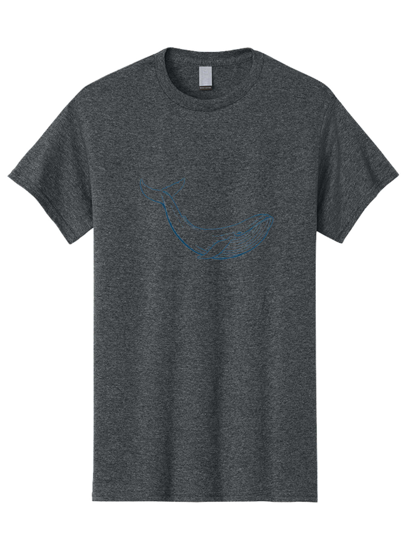 Whale Men'S Graphic Tee, 100% Cotton, Comfortable Casual Summer Wear, Machine Washable, Whale Illustration, Simple Line Art, Minimalist Design, Ocean Creature, Marine Life, Simple Shapes, Elegant Lines, Abstract Art Aae836 15