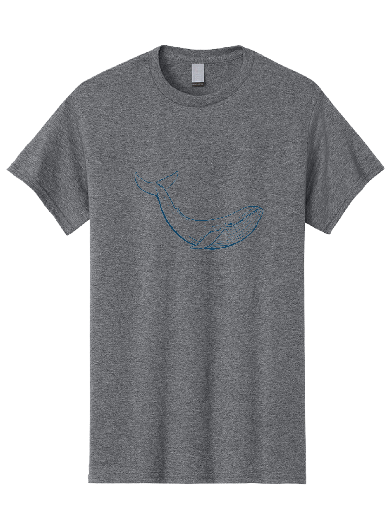 Whale Men'S Graphic Tee, 100% Cotton, Comfortable Casual Summer Wear, Machine Washable, Whale Illustration, Simple Line Art, Minimalist Design, Ocean Creature, Marine Life, Simple Shapes, Elegant Lines, Abstract Art Aae836 17