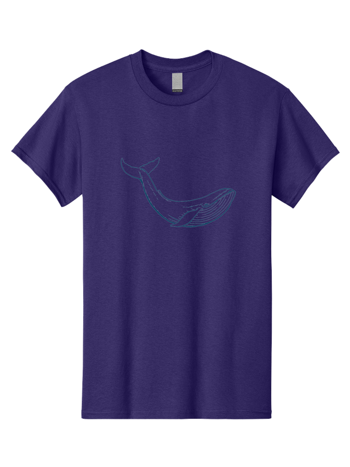 Whale Men'S Graphic Tee, 100% Cotton, Comfortable Casual Summer Wear, Machine Washable, Whale Illustration, Simple Line Art, Minimalist Design, Ocean Creature, Marine Life, Simple Shapes, Elegant Lines, Abstract Art Aae836 23