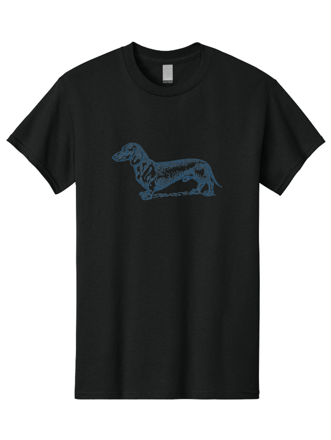 Wiener Dog Men'S Graphic Tee, 100% Cotton, Comfortable Casual Summer Wear, Machine Washable, Dachshund Dog, Dog Illustration, Dog Art, Canine Portrait, Detailed Drawing, Line Art Dog, Pet Illustration Aae839 21