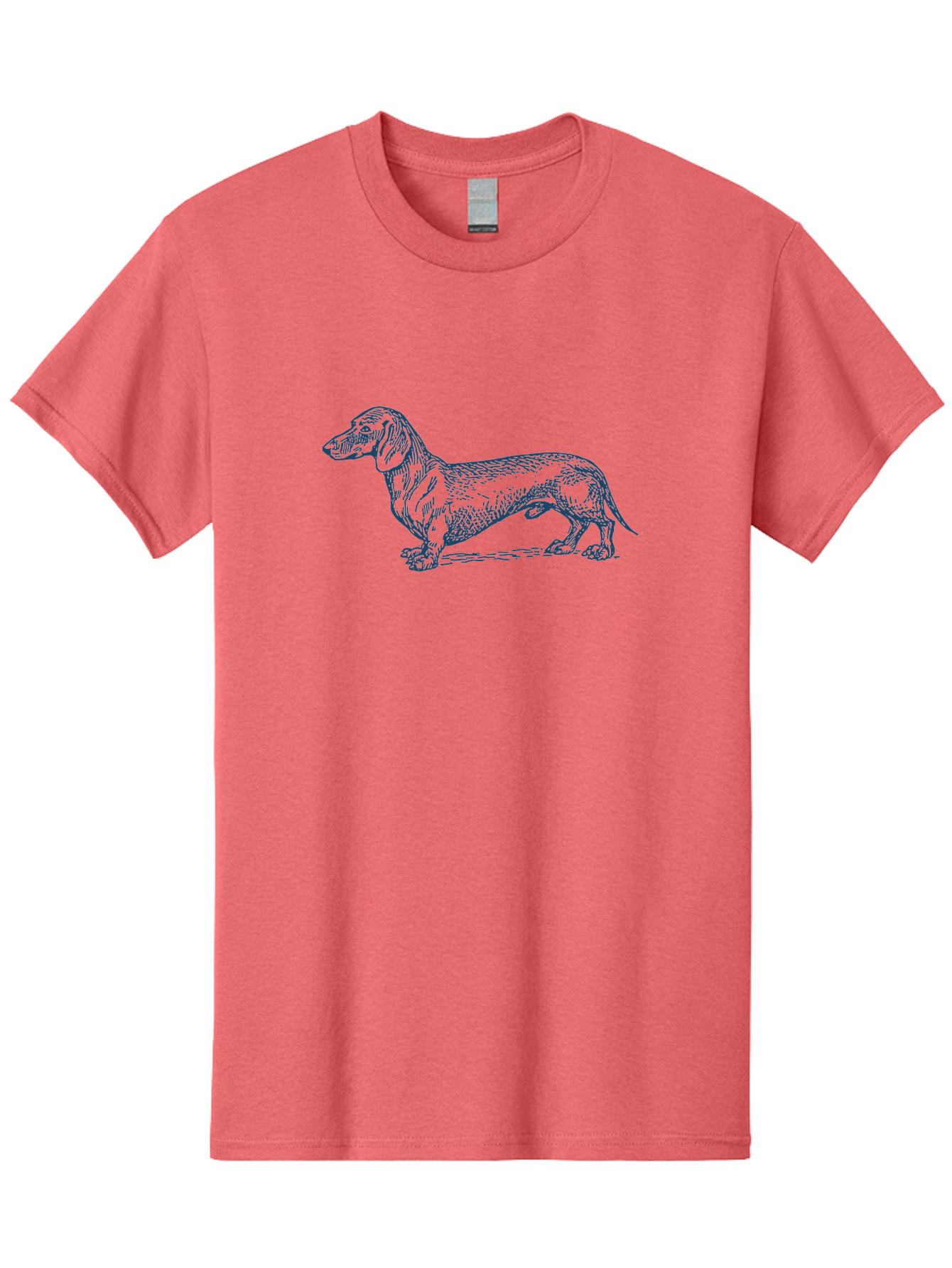 Wiener Dog Men'S Graphic Tee, 100% Cotton, Comfortable Casual Summer Wear, Machine Washable, Dachshund Dog, Dog Illustration, Dog Art, Canine Portrait, Detailed Drawing, Line Art Dog, Pet Illustration Aae839 25