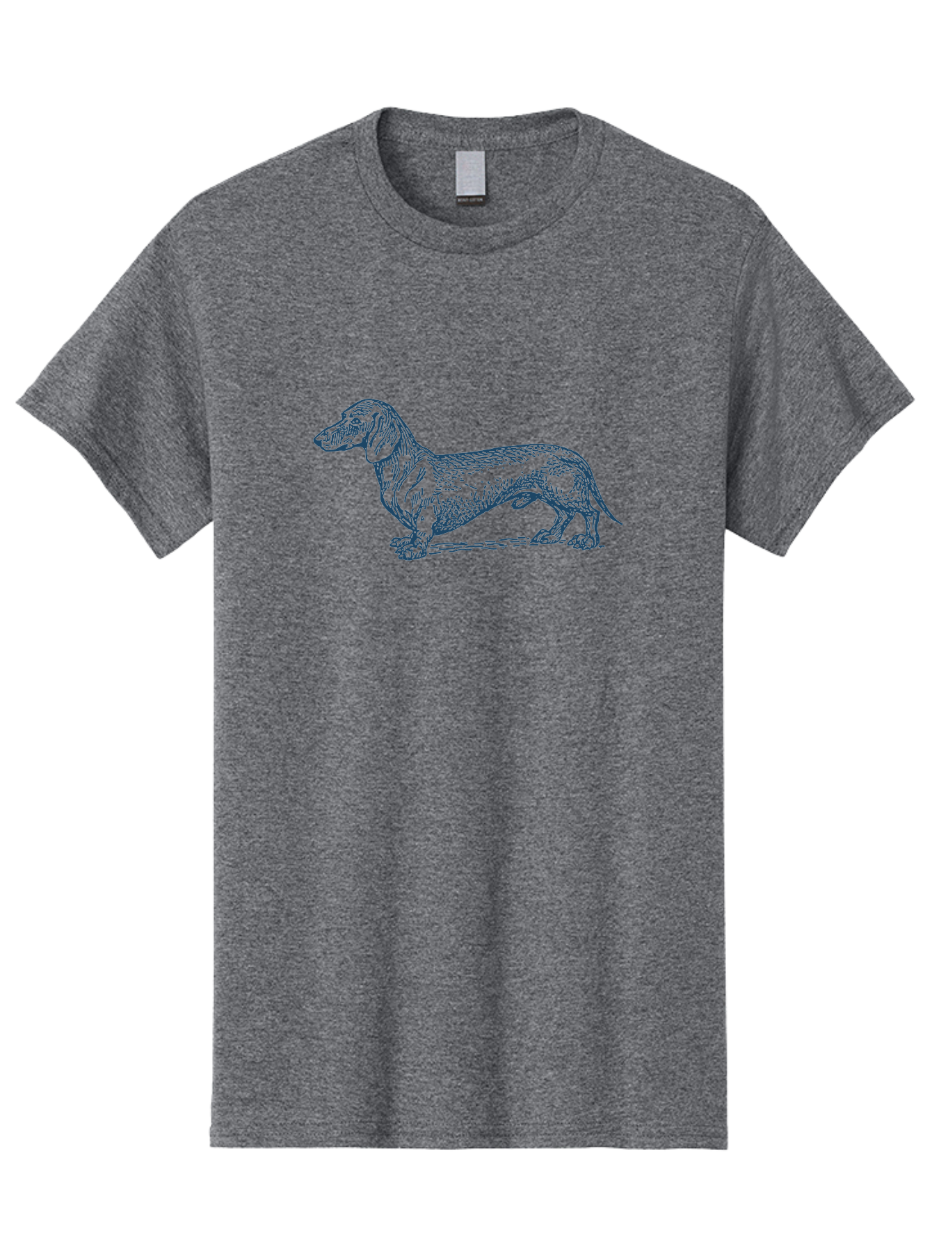 Wiener Dog Men'S Graphic Tee, 100% Cotton, Comfortable Casual Summer Wear, Machine Washable, Dachshund Dog, Dog Illustration, Dog Art, Canine Portrait, Detailed Drawing, Line Art Dog, Pet Illustration Aae839 17