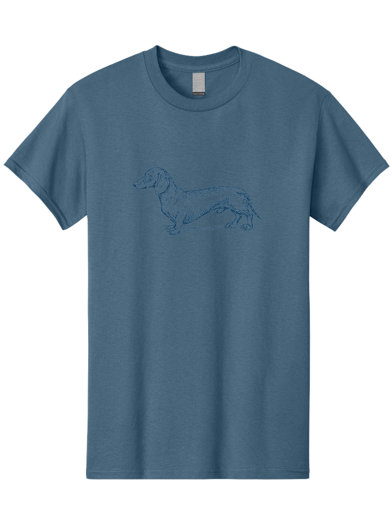 Wiener Dog Men'S Graphic Tee, 100% Cotton, Comfortable Casual Summer Wear, Machine Washable, Dachshund Dog, Dog Illustration, Dog Art, Canine Portrait, Detailed Drawing, Line Art Dog, Pet Illustration Aae839 27