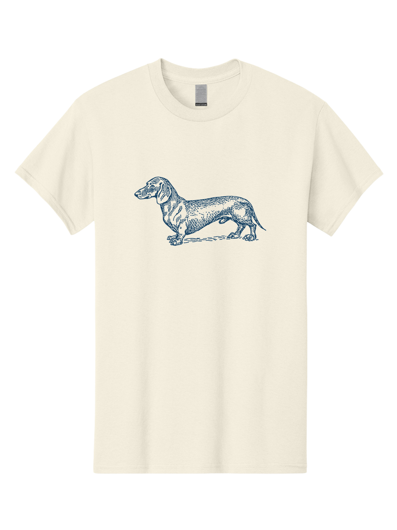 Wiener Dog Men'S Graphic Tee, 100% Cotton, Comfortable Casual Summer Wear, Machine Washable, Dachshund Dog, Dog Illustration, Dog Art, Canine Portrait, Detailed Drawing, Line Art Dog, Pet Illustration Aae839 7