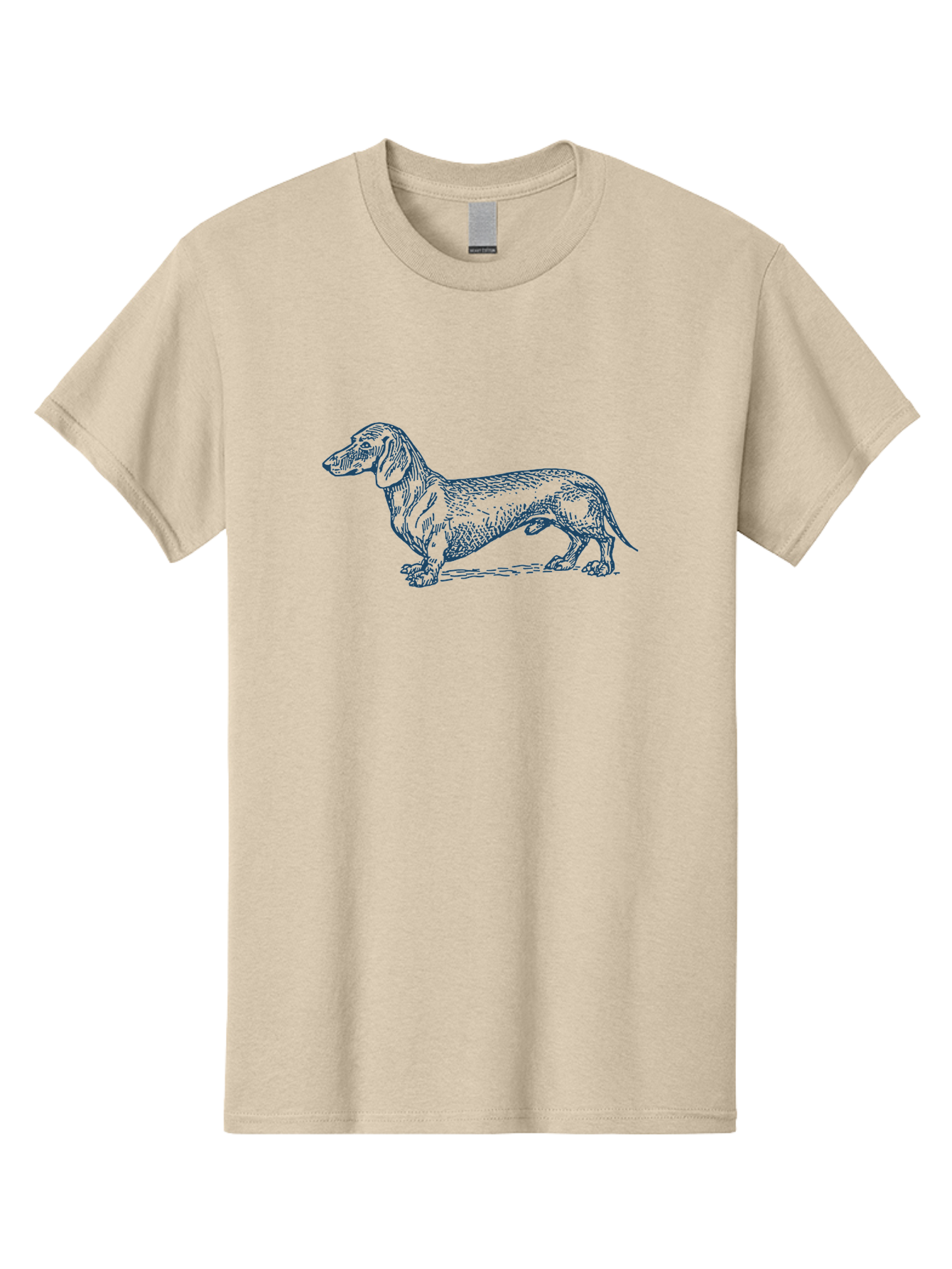 Wiener Dog Men'S Graphic Tee, 100% Cotton, Comfortable Casual Summer Wear, Machine Washable, Dachshund Dog, Dog Illustration, Dog Art, Canine Portrait, Detailed Drawing, Line Art Dog, Pet Illustration Aae839 9