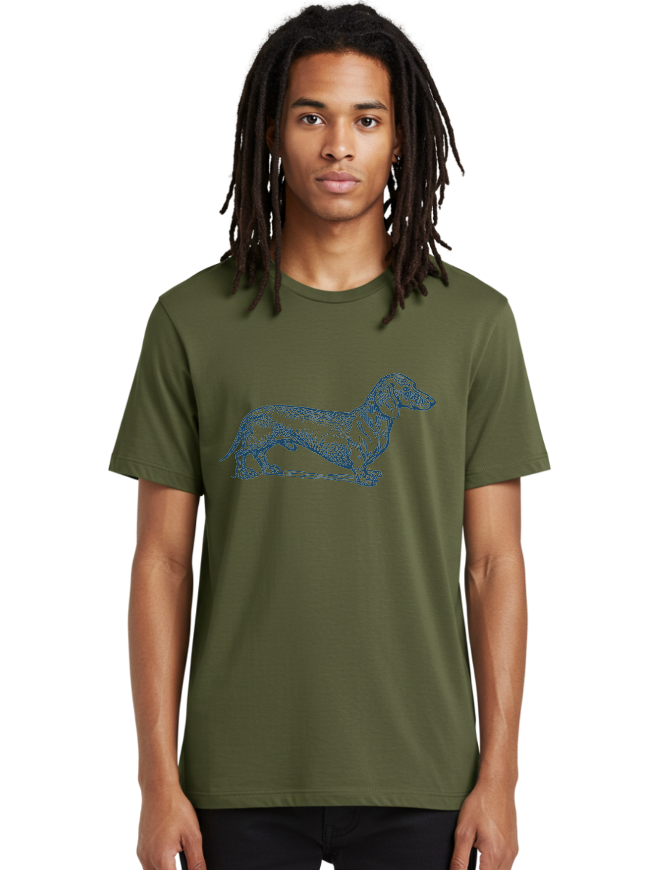 Wiener Dog 2 Men'S Graphic Tee, 100% Cotton, Comfortable Casual Summer Wear, Machine Washable, Dachshund Dog, Short-Legged Dog, Hound Dog, Dog Breed, Canine Companion, Loyal Pet, Playful Animal, Dog Illustration, Dog Drawing Aae840 14