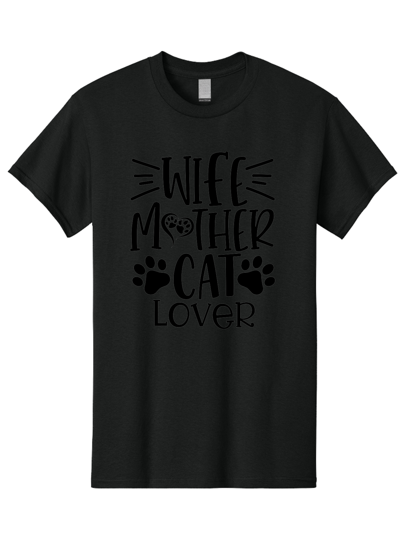 Wife Mother Cat Lover Men'S Graphic Tee, 100% Cotton, Comfortable Casual Summer Wear, Machine Washable, Cat Mom Quote, Cat Lady Quote, Cat Lover Gift, Cat Mother, Wife Mother, Cat Mom Decal, Cat Mom T-Shirt, Cat Mom Graphic, Aae841 17