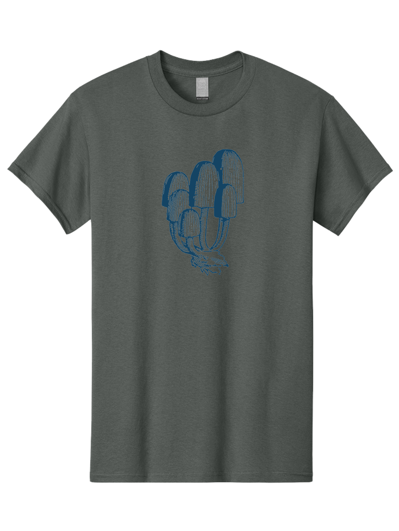Wild Mushroom Bunch Men'S Graphic Tee, 100% Cotton, Comfortable Casual Summer Wear, Machine Washable, Clustered Mushrooms, Fungi Illustration, Botanical Art, Wild Mushrooms, Forest Fungi, Detailed Drawing, Nature-Inspired Design Aae846 11