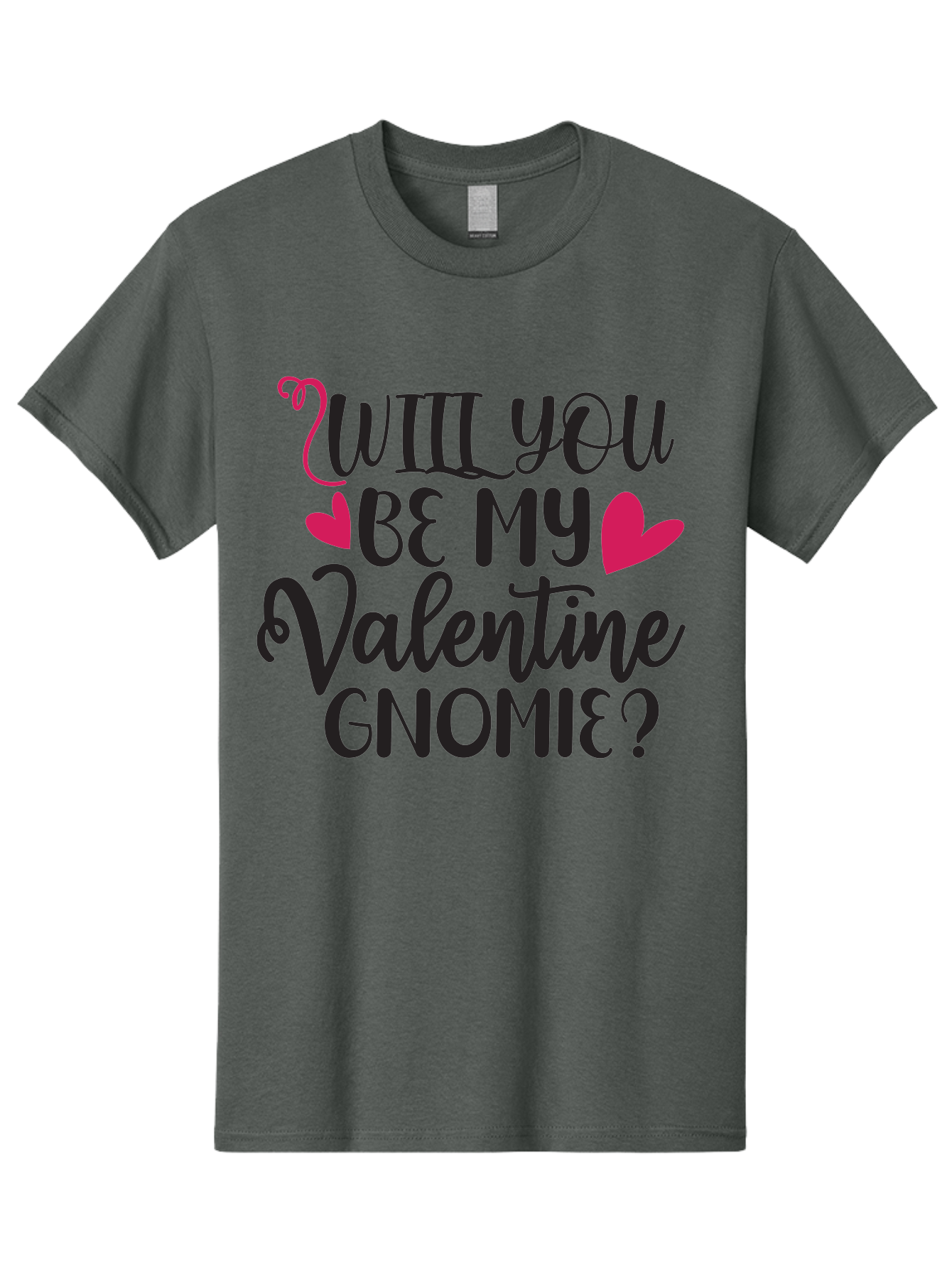 Will You Be My Valentine Gnomie Men'S Graphic Tee, 100% Cotton, Comfortable Casual Summer Wear, Machine Washable, Valentine'S Day Card, Cute Gnome, Love Message, Heartwarming Greeting, Sweetheart, Quirky Romance Aae852 11