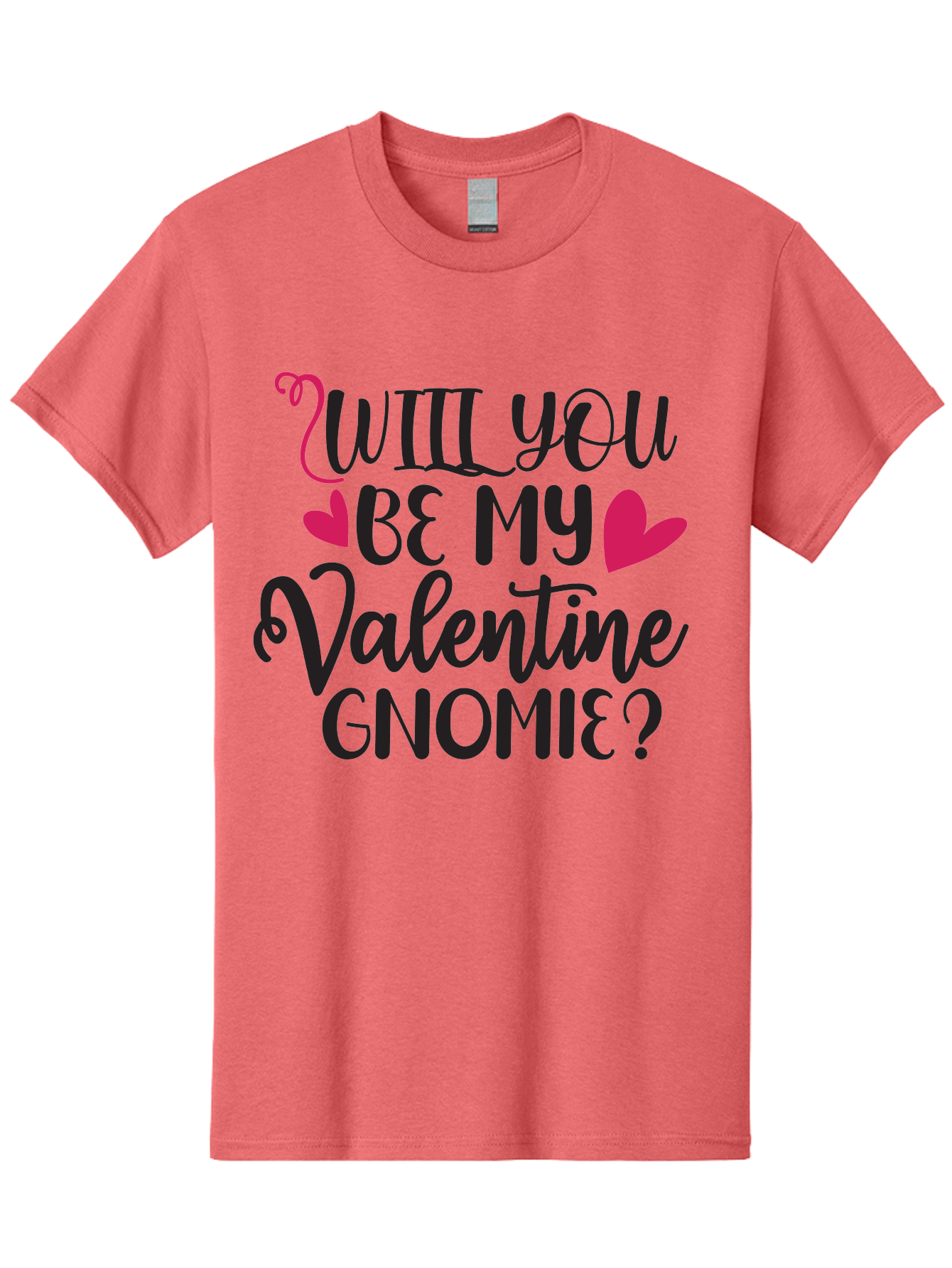 Will You Be My Valentine Gnomie Men'S Graphic Tee, 100% Cotton, Comfortable Casual Summer Wear, Machine Washable, Valentine'S Day Card, Cute Gnome, Love Message, Heartwarming Greeting, Sweetheart, Quirky Romance Aae852 19