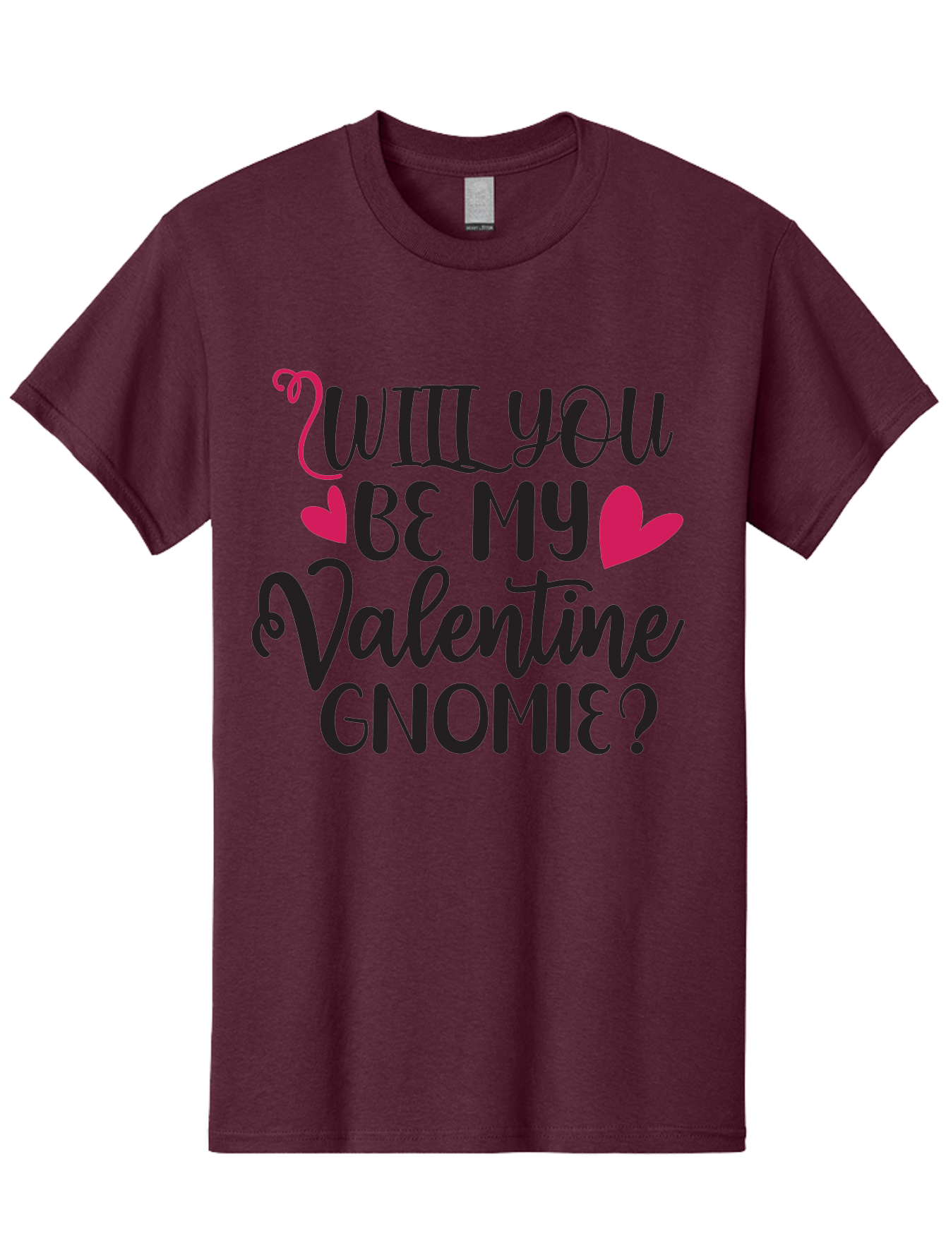 Will You Be My Valentine Gnomie Men'S Graphic Tee, 100% Cotton, Comfortable Casual Summer Wear, Machine Washable, Valentine'S Day Card, Cute Gnome, Love Message, Heartwarming Greeting, Sweetheart, Quirky Romance Aae852 27