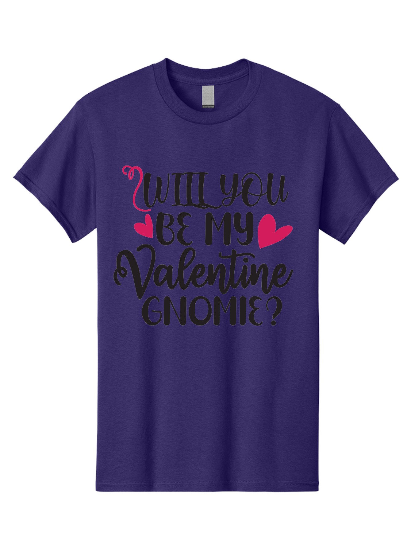 Will You Be My Valentine Gnomie Men'S Graphic Tee, 100% Cotton, Comfortable Casual Summer Wear, Machine Washable, Valentine'S Day Card, Cute Gnome, Love Message, Heartwarming Greeting, Sweetheart, Quirky Romance Aae852 29