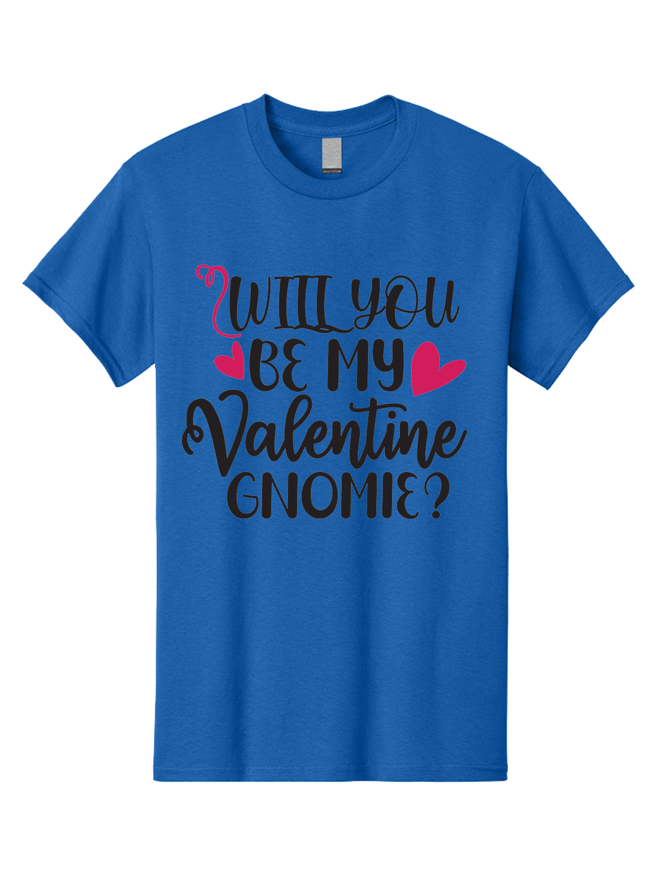Will You Be My Valentine Gnomie Men'S Graphic Tee, 100% Cotton, Comfortable Casual Summer Wear, Machine Washable, Valentine'S Day Card, Cute Gnome, Love Message, Heartwarming Greeting, Sweetheart, Quirky Romance Aae852 17