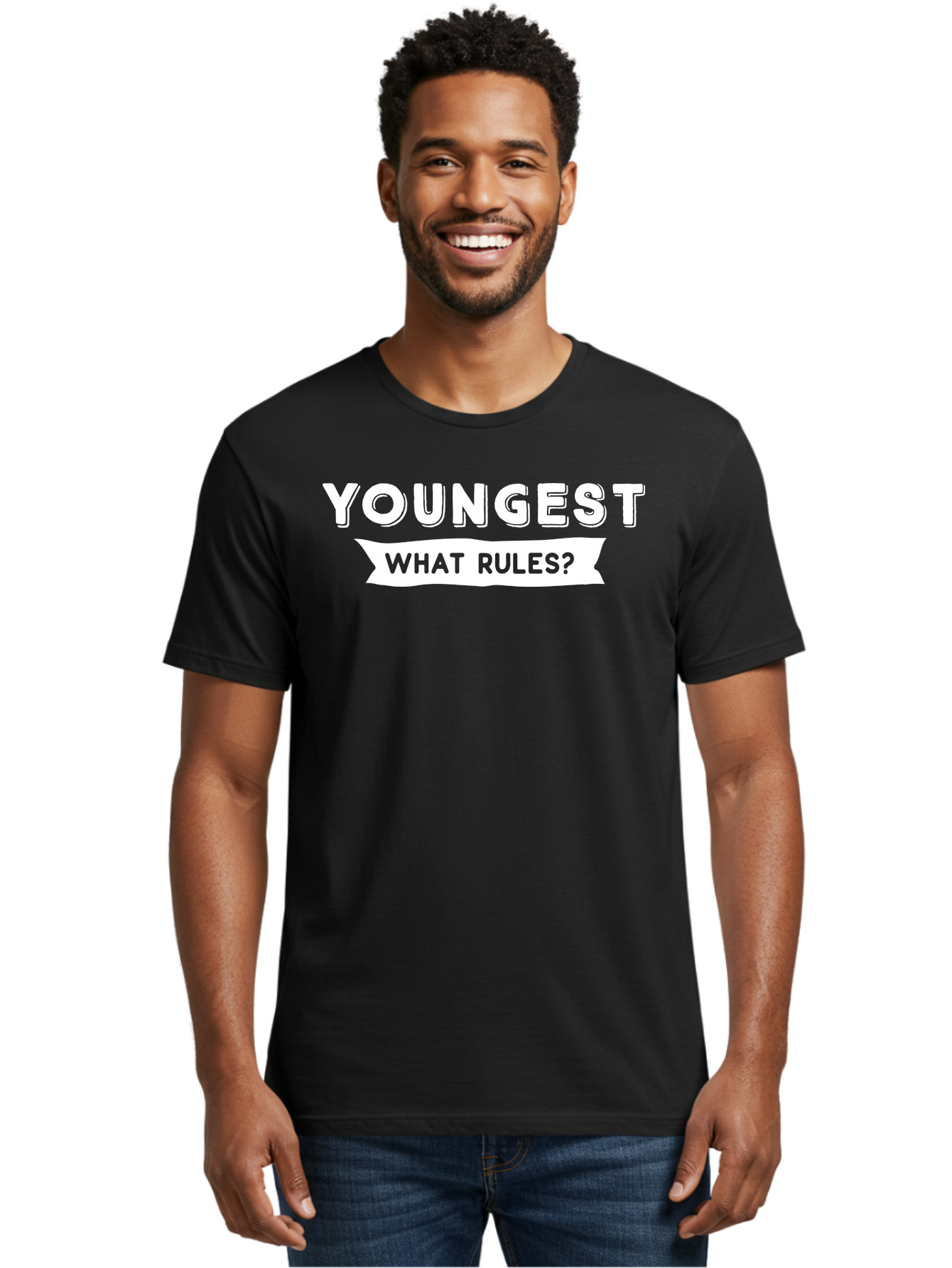 Youngest - What Rules White Men'S Graphic Tee, 100% Cotton, Comfortable Casual Summer Wear, Machine Washable, Youngest What Rules, Rule Breaking, Trending Topics, Social Media Buzz, Youth Culture, Controversy, Debate, Modern Slang Aae878 30