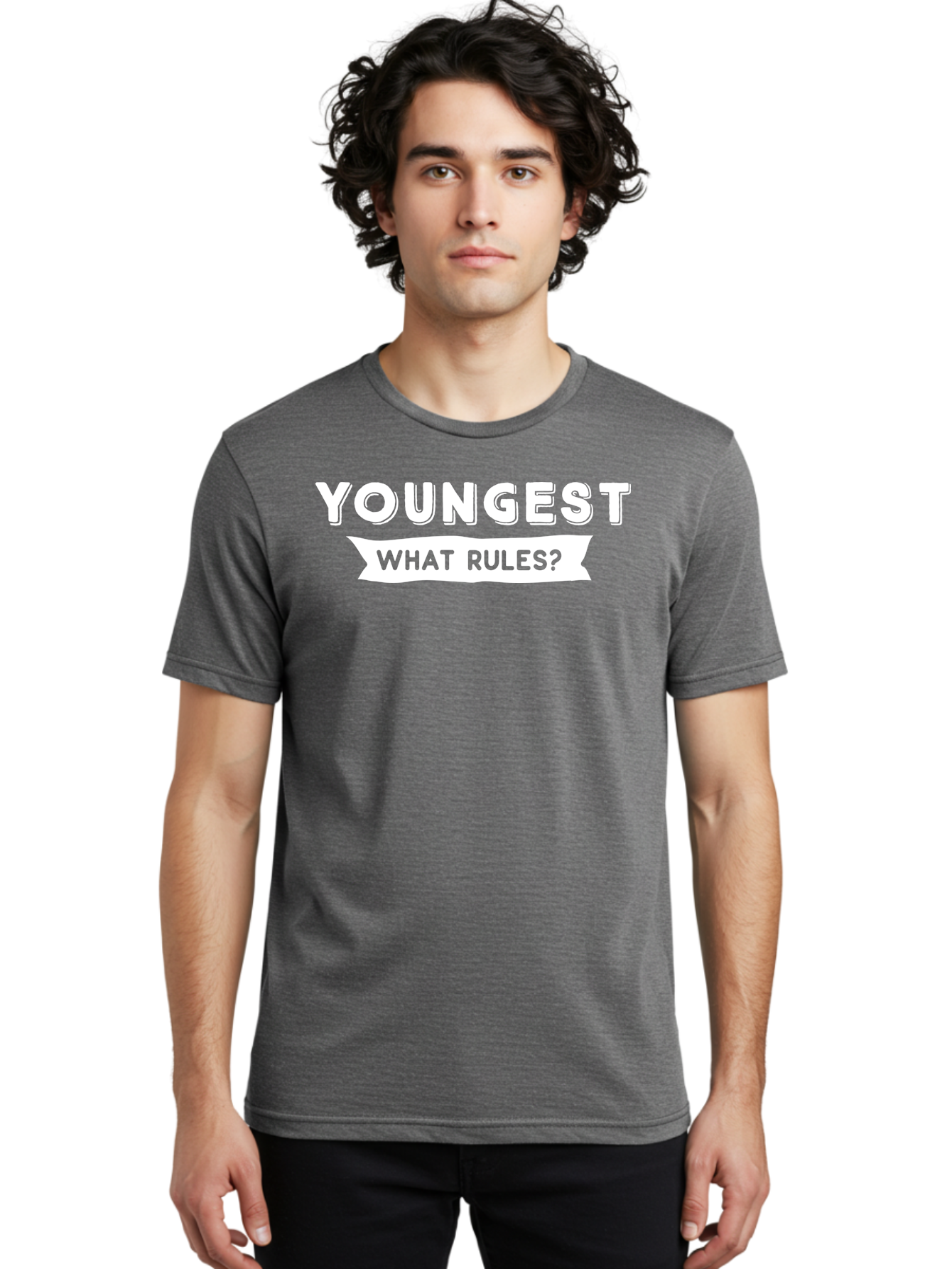 Youngest - What Rules White Men'S Graphic Tee, 100% Cotton, Comfortable Casual Summer Wear, Machine Washable, Youngest What Rules, Rule Breaking, Trending Topics, Social Media Buzz, Youth Culture, Controversy, Debate, Modern Slang Aae878 20