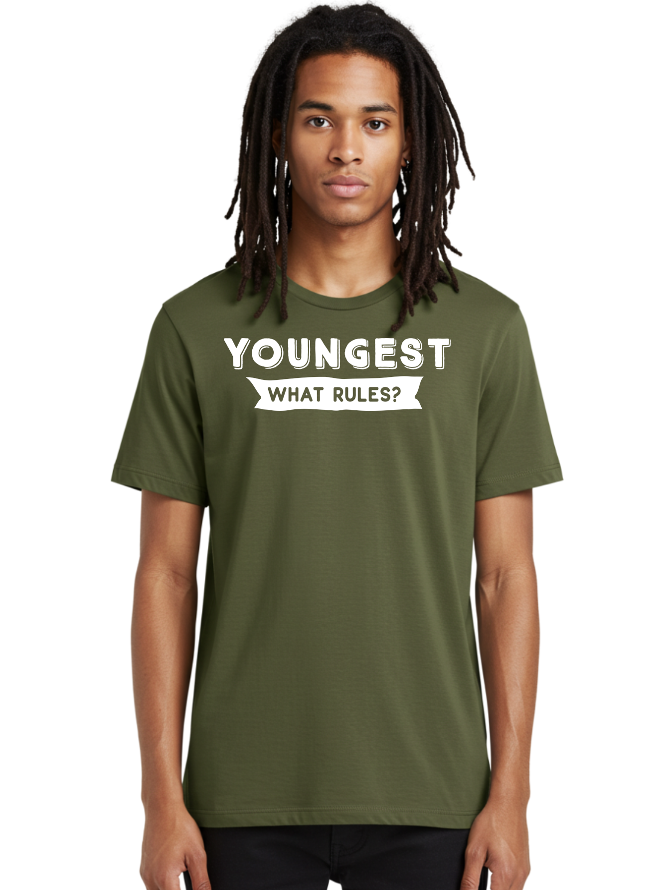 Youngest - What Rules White Men'S Graphic Tee, 100% Cotton, Comfortable Casual Summer Wear, Machine Washable, Youngest What Rules, Rule Breaking, Trending Topics, Social Media Buzz, Youth Culture, Controversy, Debate, Modern Slang Aae878 18