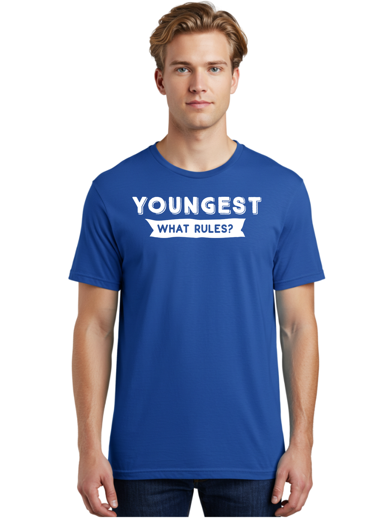 Youngest - What Rules White Men'S Graphic Tee, 100% Cotton, Comfortable Casual Summer Wear, Machine Washable, Youngest What Rules, Rule Breaking, Trending Topics, Social Media Buzz, Youth Culture, Controversy, Debate, Modern Slang Aae878 26