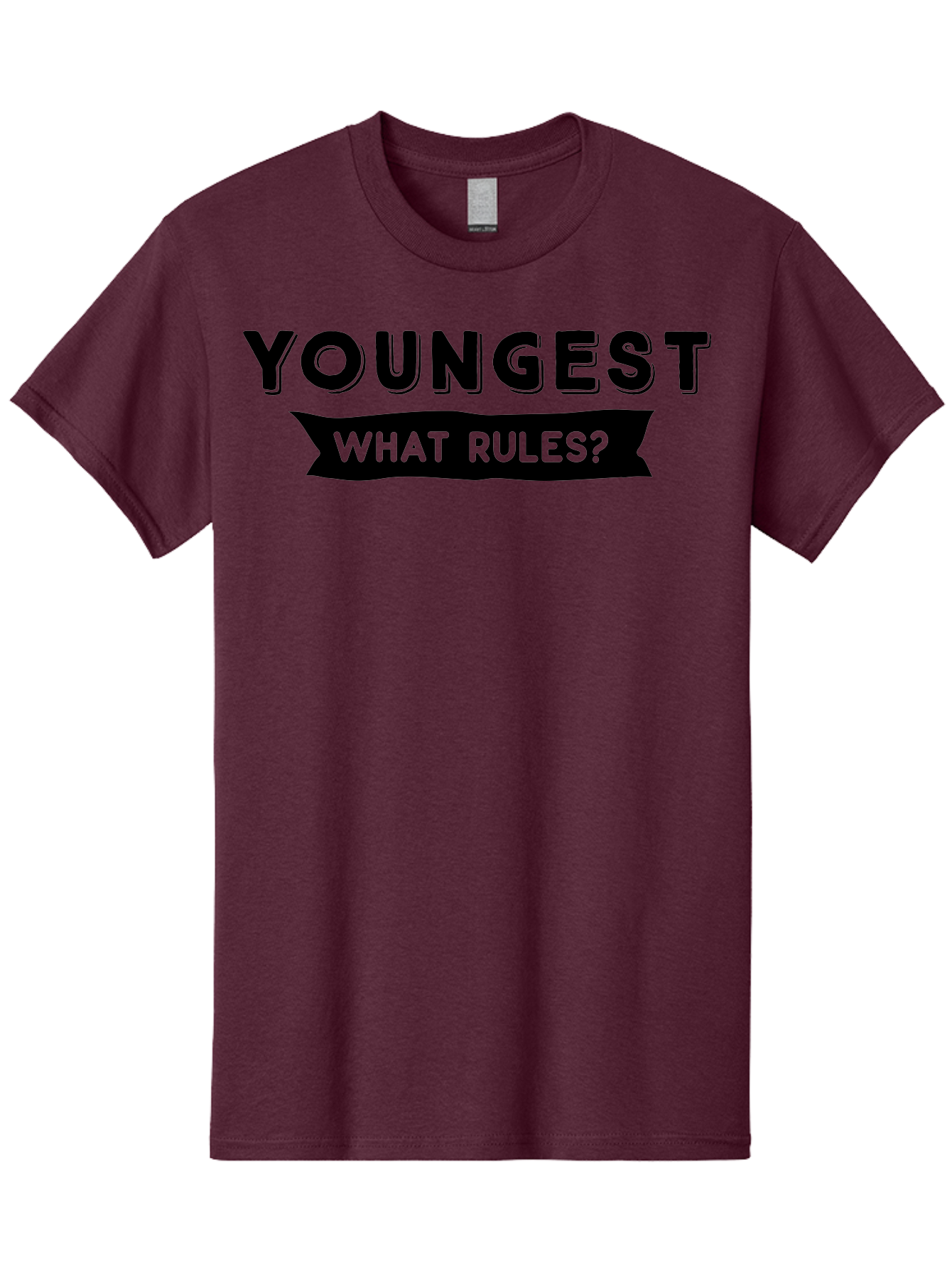 Youngest - What Rules Men'S Graphic Tee, 100% Cotton, Comfortable Casual Summer Wear, Machine Washable, Youngest, Rules, Bold Font, Black And Green, Provocative Question, Attention-Grabbing, Thought-Provoking Aae879 17