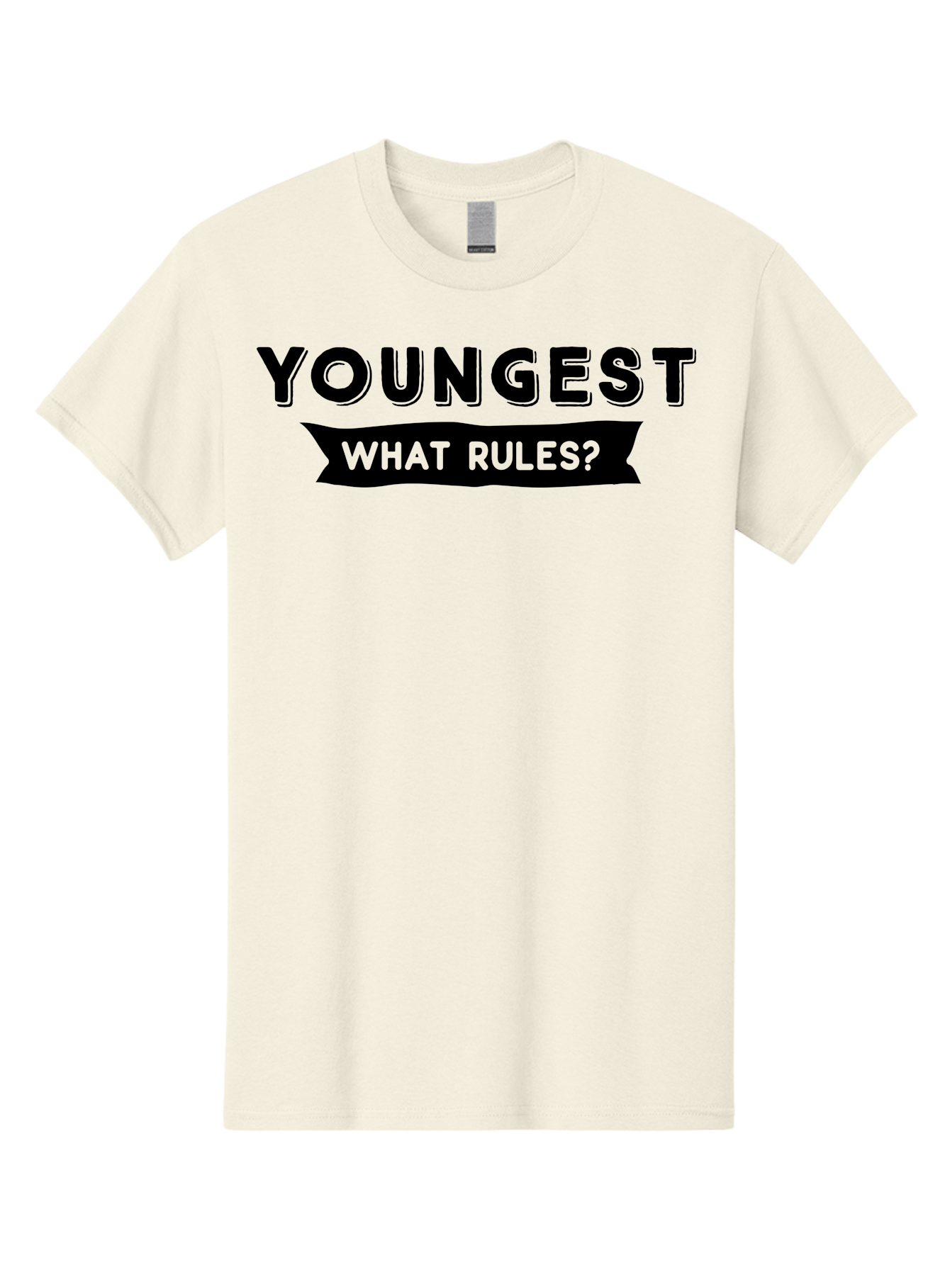 Youngest - What Rules Men'S Graphic Tee, 100% Cotton, Comfortable Casual Summer Wear, Machine Washable, Youngest, Rules, Bold Font, Black And Green, Provocative Question, Attention-Grabbing, Thought-Provoking Aae879 13