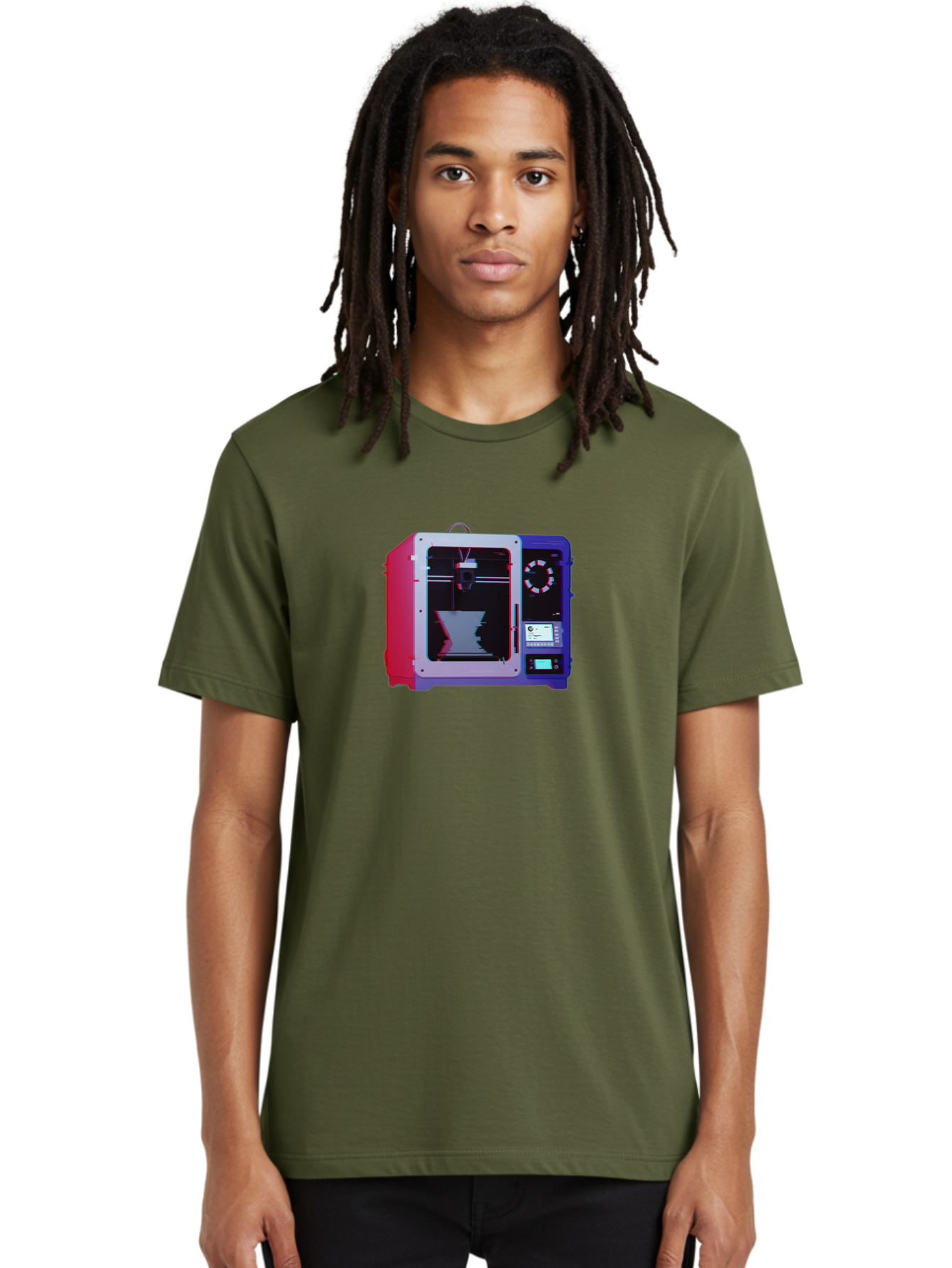 3D-Printer-15 Men'S Graphic Tee, 100% Cotton, Comfortable Casual Summer Wear, Machine Washable, 3D Printing Technology, Additive Manufacturing, Futuristic Design, Digital Fabrication, Rapid Prototyping, Custom Parts, Innovative Machinery Baa008 30