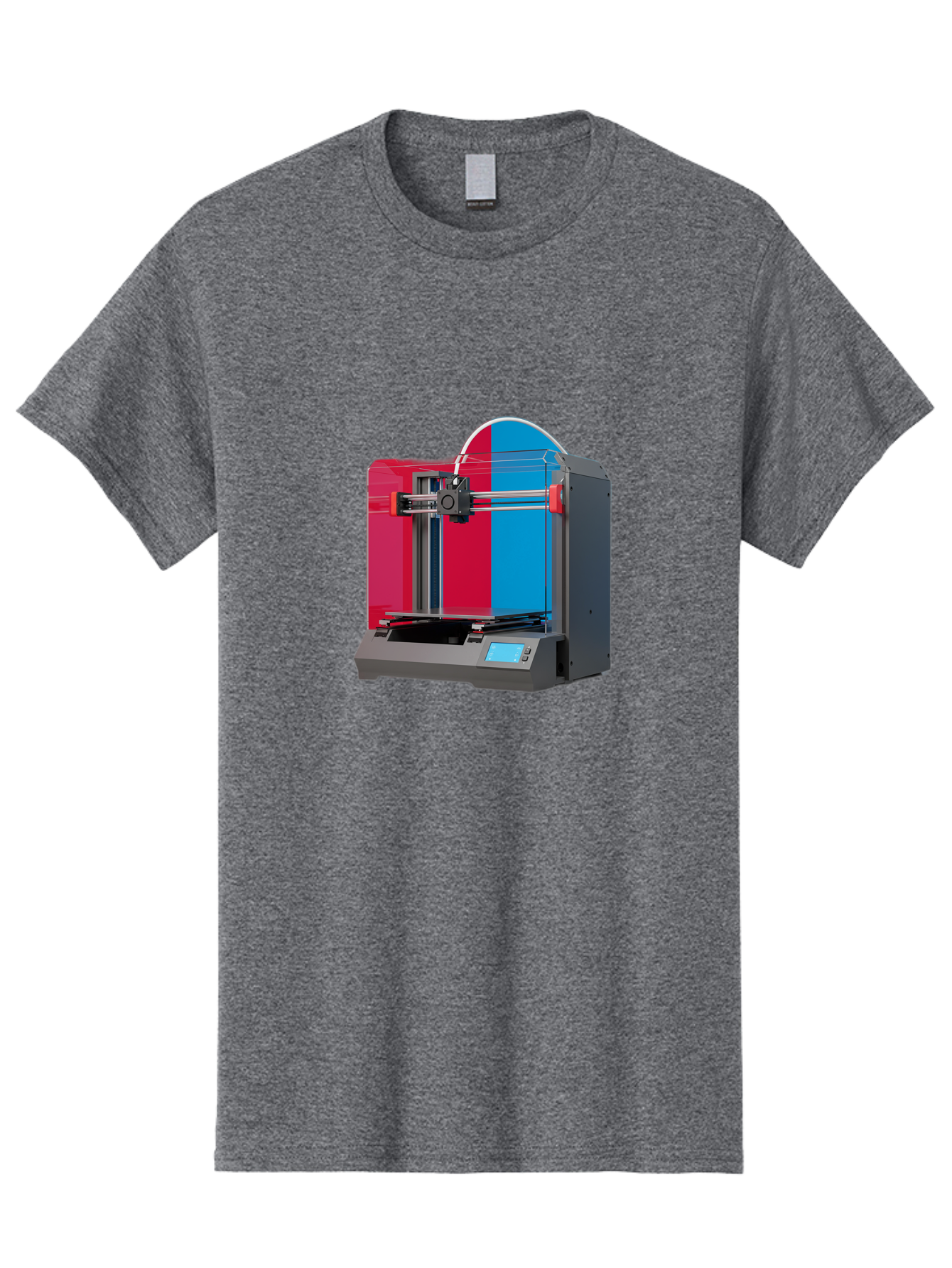 3D-Printer-16 Men'S Graphic Tee, 100% Cotton, Comfortable Casual Summer Wear, Machine Washable, 3D Printing Technology, Rapid Prototyping, Digital Fabrication, Additive Manufacturing, Printer Machine, Futuristic Design, Modern Innovation, Baa009 27