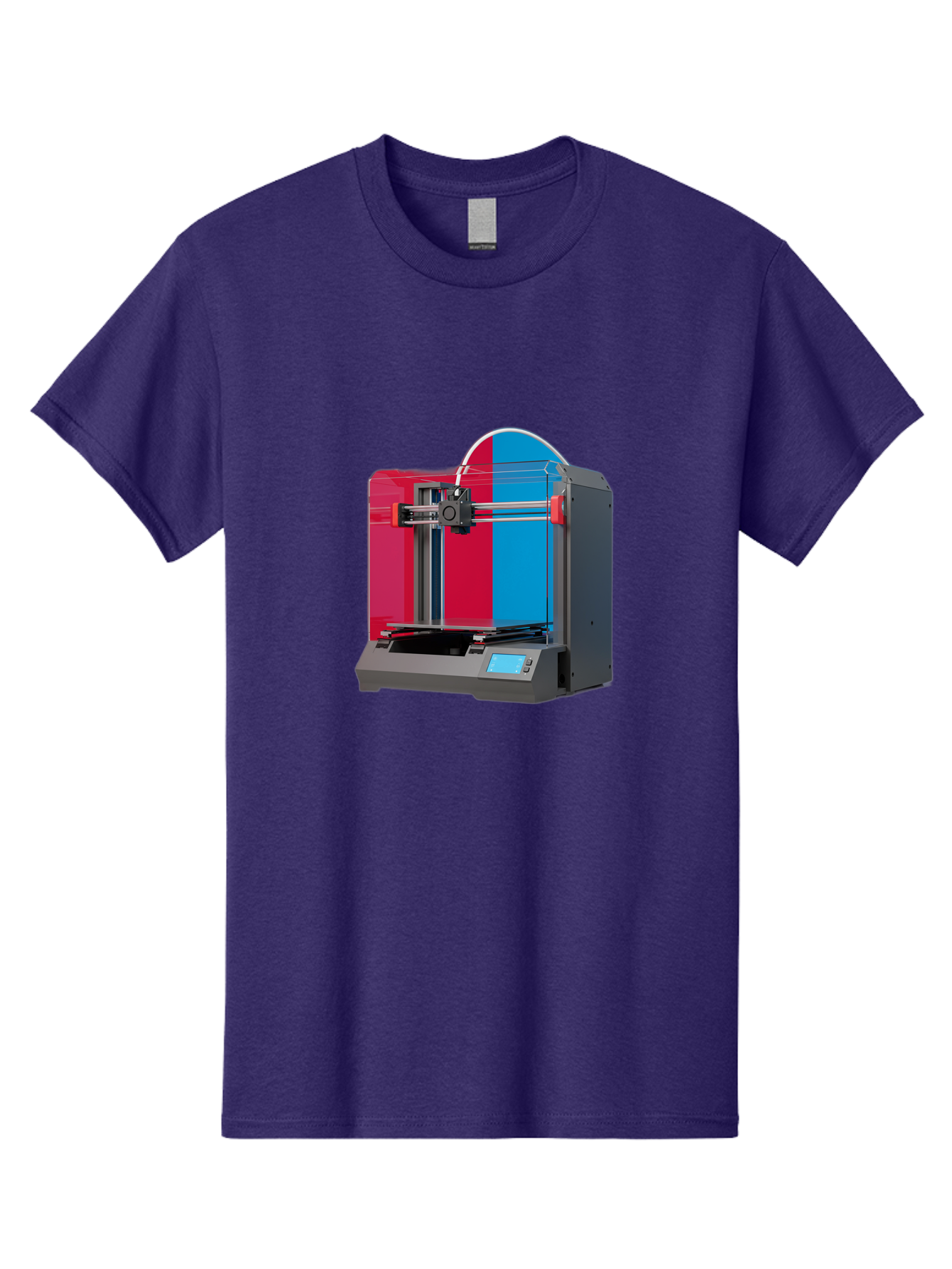 3D-Printer-16 Men'S Graphic Tee, 100% Cotton, Comfortable Casual Summer Wear, Machine Washable, 3D Printing Technology, Rapid Prototyping, Digital Fabrication, Additive Manufacturing, Printer Machine, Futuristic Design, Modern Innovation, Baa009 7