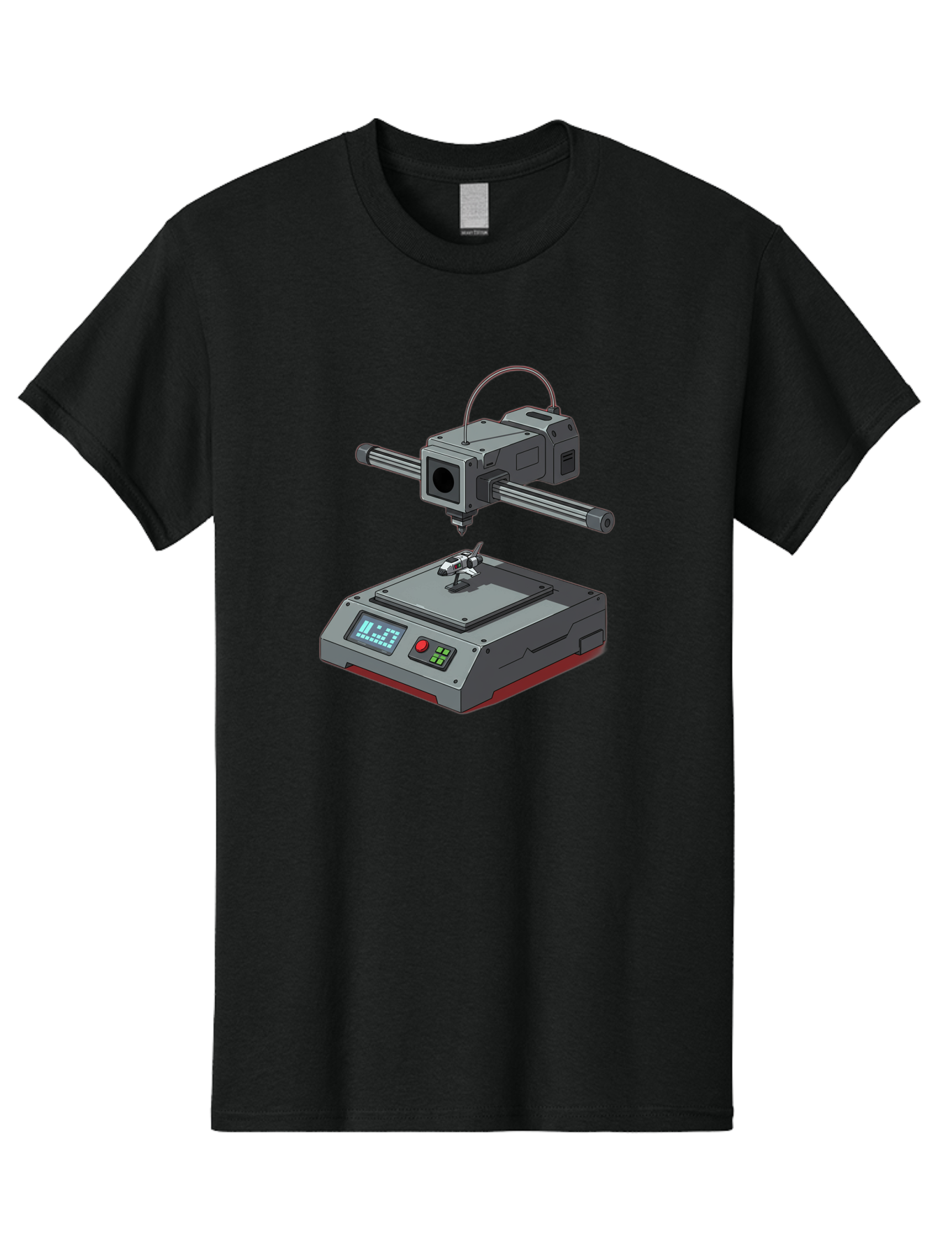 3D-Printer-17 Men'S Graphic Tee, 100% Cotton, Comfortable Casual Summer Wear, Machine Washable, 3D Printing Technology, Rapid Prototyping, Digital Fabrication, Additive Manufacturing, Futuristic Design, Robotic Arm, Cutting-Edge Innovation, Baa010 11