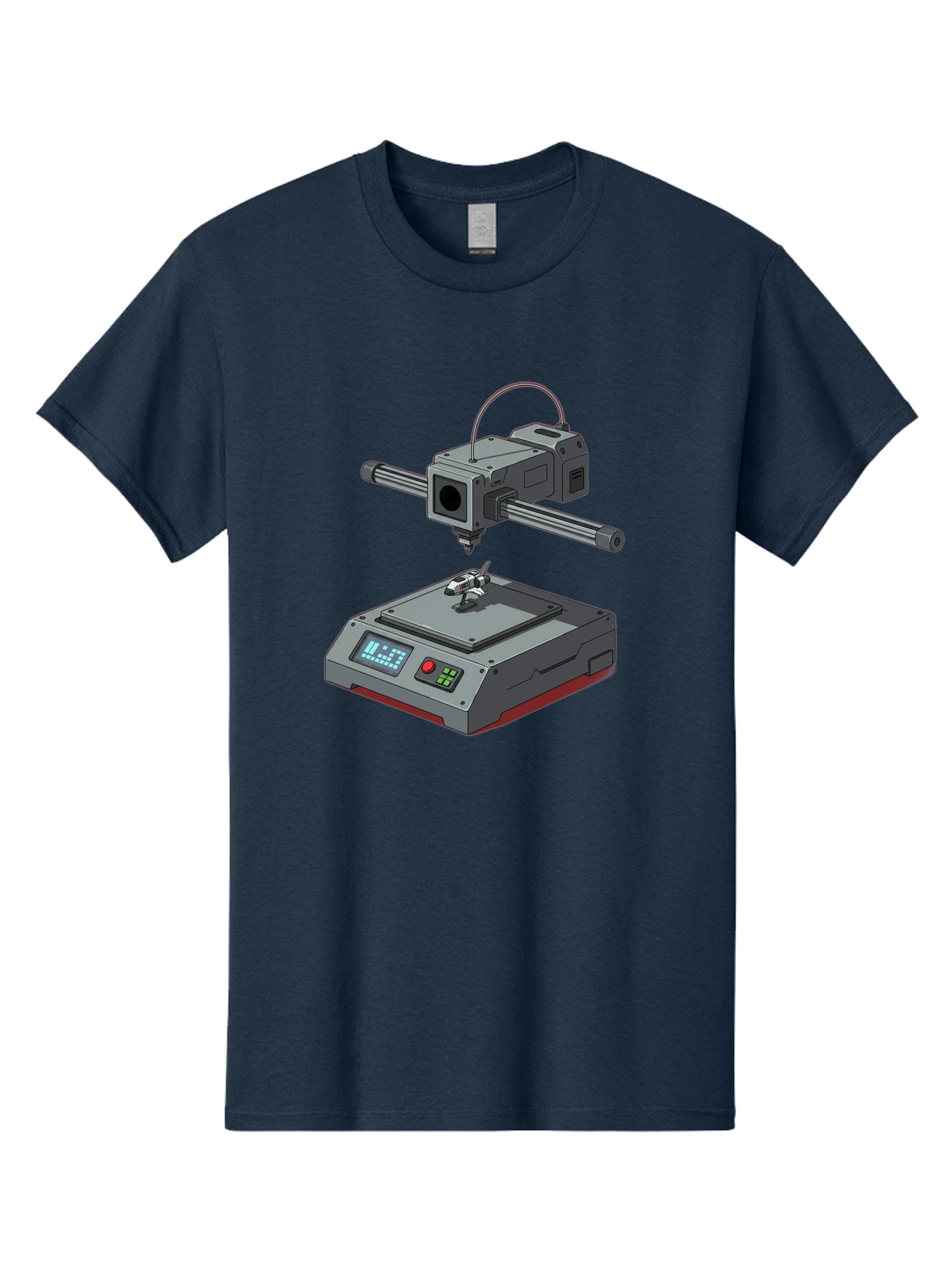 3D-Printer-17 Men'S Graphic Tee, 100% Cotton, Comfortable Casual Summer Wear, Machine Washable, 3D Printing Technology, Rapid Prototyping, Digital Fabrication, Additive Manufacturing, Futuristic Design, Robotic Arm, Cutting-Edge Innovation, Baa010 29