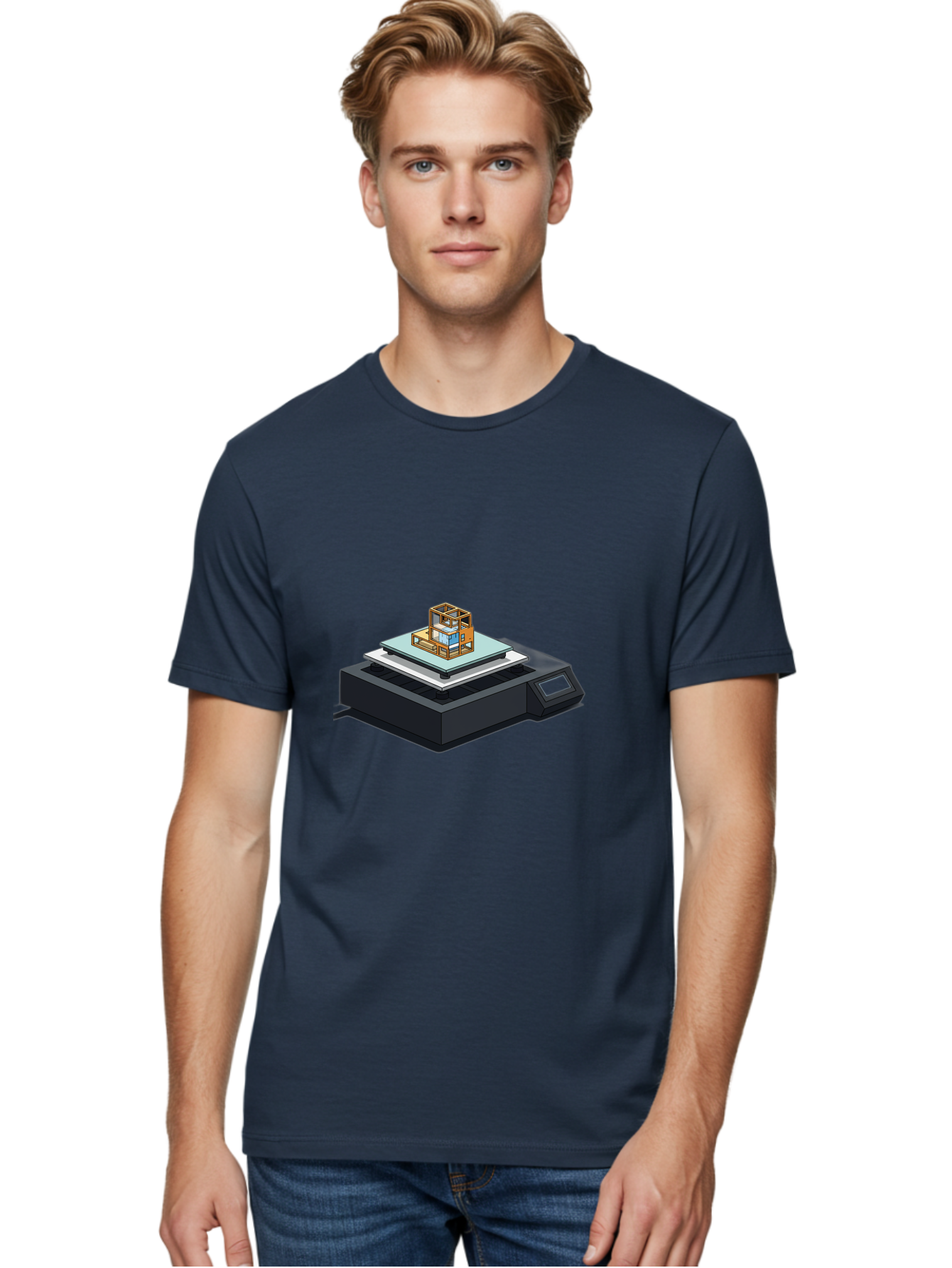 3D-Printer-19 Men'S Graphic Tee, 100% Cotton, Comfortable Casual Summer Wear, Machine Washable, 3D Printing Technology, Additive Manufacturing, Prototype Development, Rapid Prototyping, 3D Modeling, Futuristic Design, Innovative Printing, Baa012 10