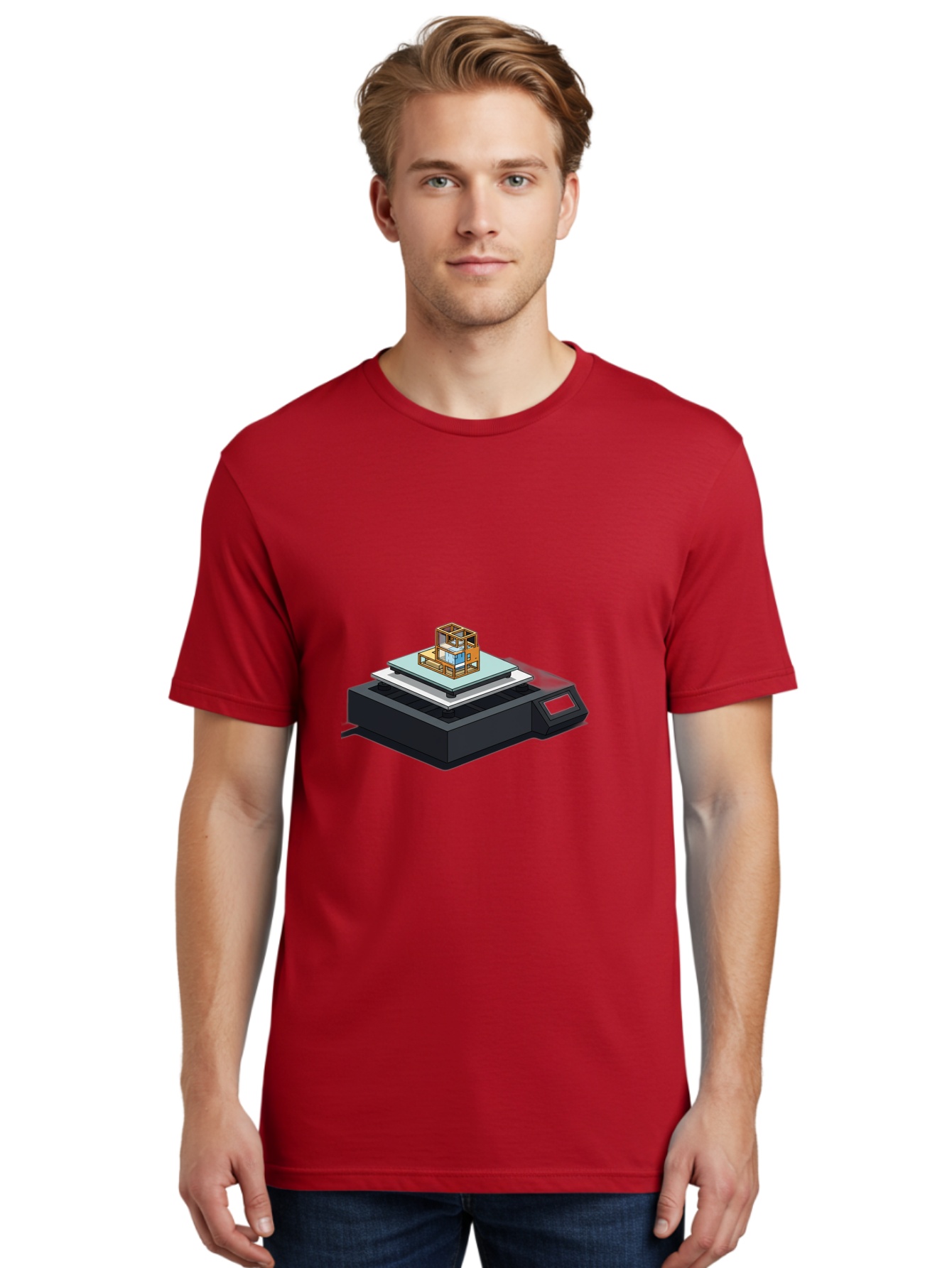 3D-Printer-19 Men'S Graphic Tee, 100% Cotton, Comfortable Casual Summer Wear, Machine Washable, 3D Printing Technology, Additive Manufacturing, Prototype Development, Rapid Prototyping, 3D Modeling, Futuristic Design, Innovative Printing, Baa012 4