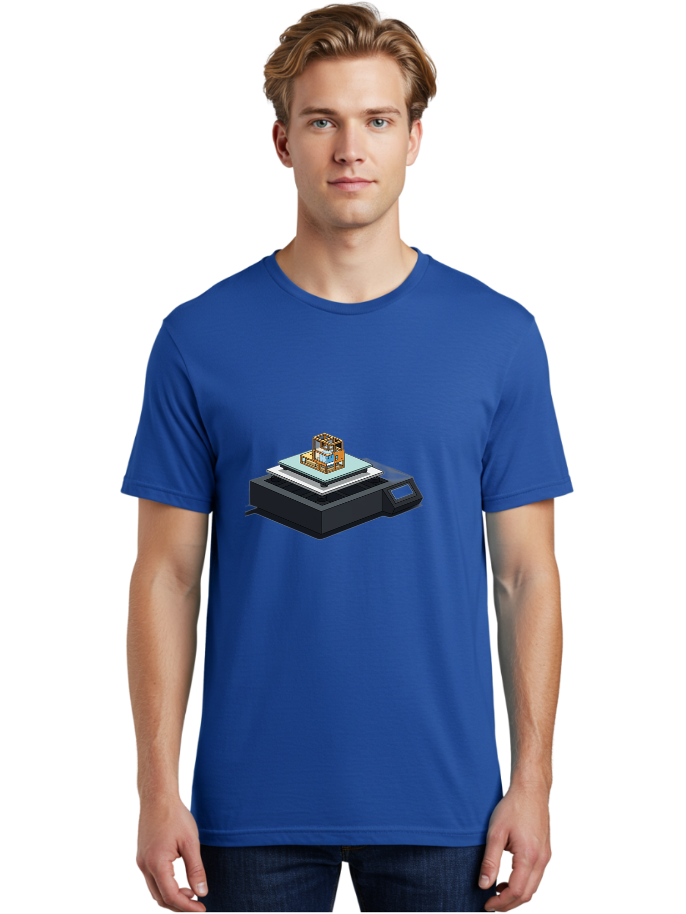 3D-Printer-19 Men'S Graphic Tee, 100% Cotton, Comfortable Casual Summer Wear, Machine Washable, 3D Printing Technology, Additive Manufacturing, Prototype Development, Rapid Prototyping, 3D Modeling, Futuristic Design, Innovative Printing, Baa012 26
