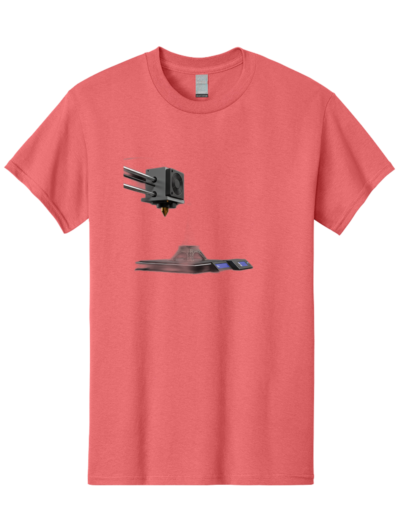 3D-Printer-21 Men'S Graphic Tee, 100% Cotton, Comfortable Casual Summer Wear, Machine Washable, 3D Printing Technology, Additive Manufacturing, Digital Fabrication, Printer Head, 3D Model Creation, Modern Innovation, Futuristic Design, Baa015 11