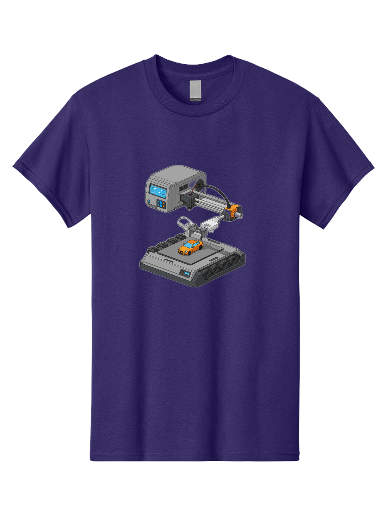 3D-Printer-22 Men'S Graphic Tee, 100% Cotton, Comfortable Casual Summer Wear, Machine Washable, 3D Printing Technology, Rapid Prototyping, Orange Sports Car, Digital Fabrication, Futuristic Manufacturing, Additive Manufacturing, 3D Modeling Baa016 29