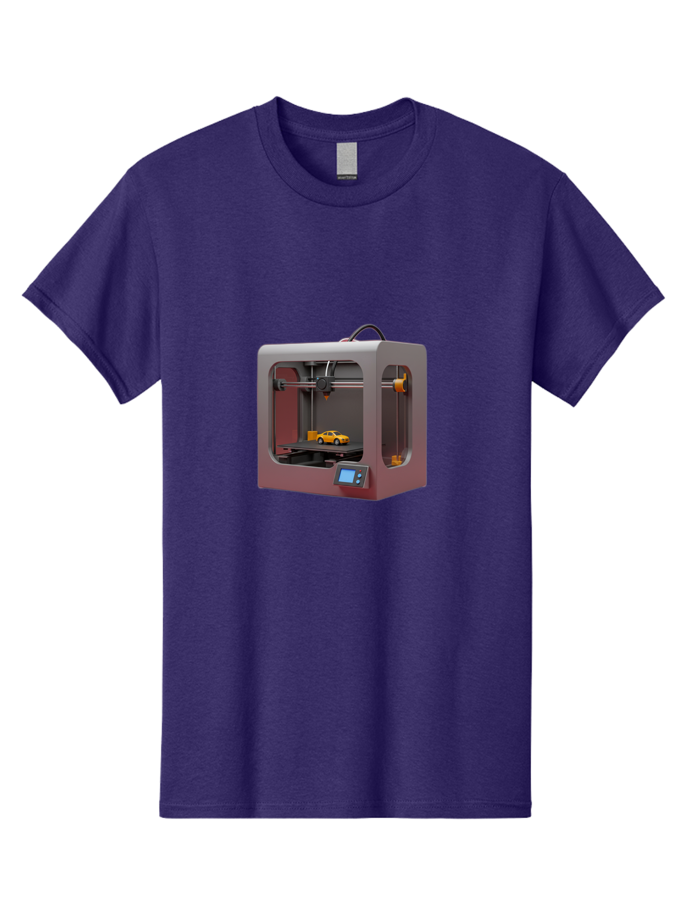 3D-Printer-24 Men'S Graphic Tee, 100% Cotton, Comfortable Casual Summer Wear, Machine Washable, 3D Printing Technology, Additive Manufacturing, 3D Printed Car Model, Futuristic Design, Digital Fabrication, Rapid Prototyping, 3D Modeling, Baa018 25