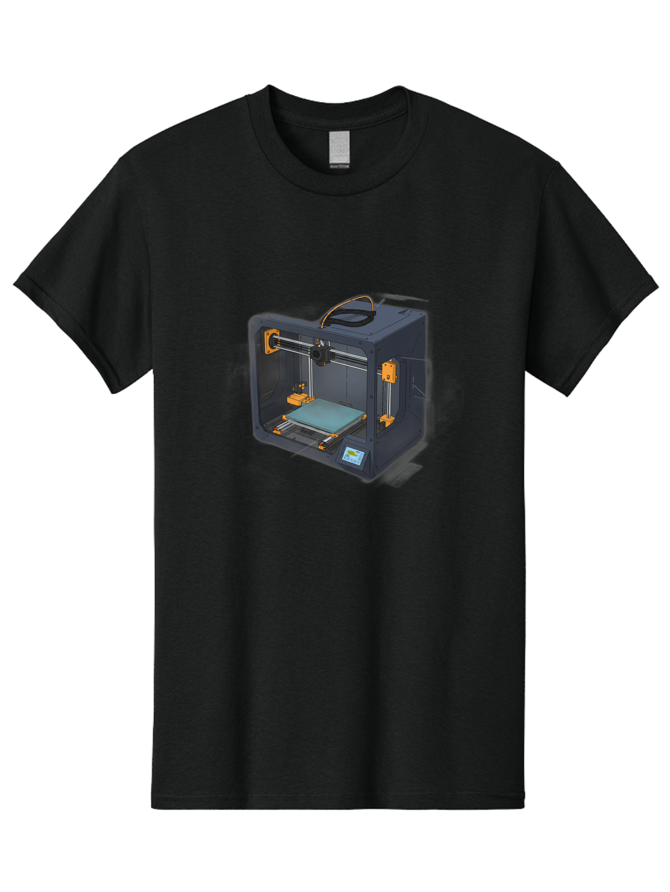 3D-Printer-3 Men'S Graphic Tee, 100% Cotton, Comfortable Casual Summer Wear, Machine Washable, 3D Printing Technology, Additive Manufacturing, Digital Fabrication, Rapid Prototyping, 3D Modeling, Futuristic Design, Innovative Machinery, Baa024 13