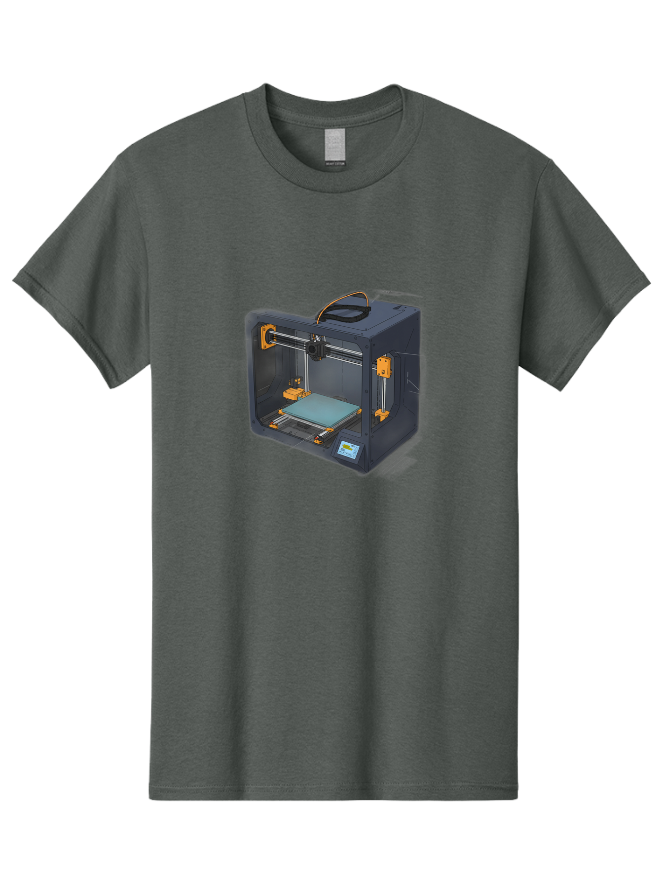 3D-Printer-3 Men'S Graphic Tee, 100% Cotton, Comfortable Casual Summer Wear, Machine Washable, 3D Printing Technology, Additive Manufacturing, Digital Fabrication, Rapid Prototyping, 3D Modeling, Futuristic Design, Innovative Machinery, Baa024 29