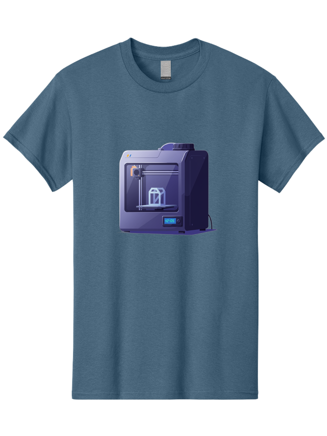 3D-Printer-31 Men'S Graphic Tee, 100% Cotton, Comfortable Casual Summer Wear, Machine Washable, 3D Printing Technology, Additive Manufacturing, Digital Fabrication, 3D Modeling, Prototyping, Product Design, 3D Printing Process, 12:10:51 Baa026 27