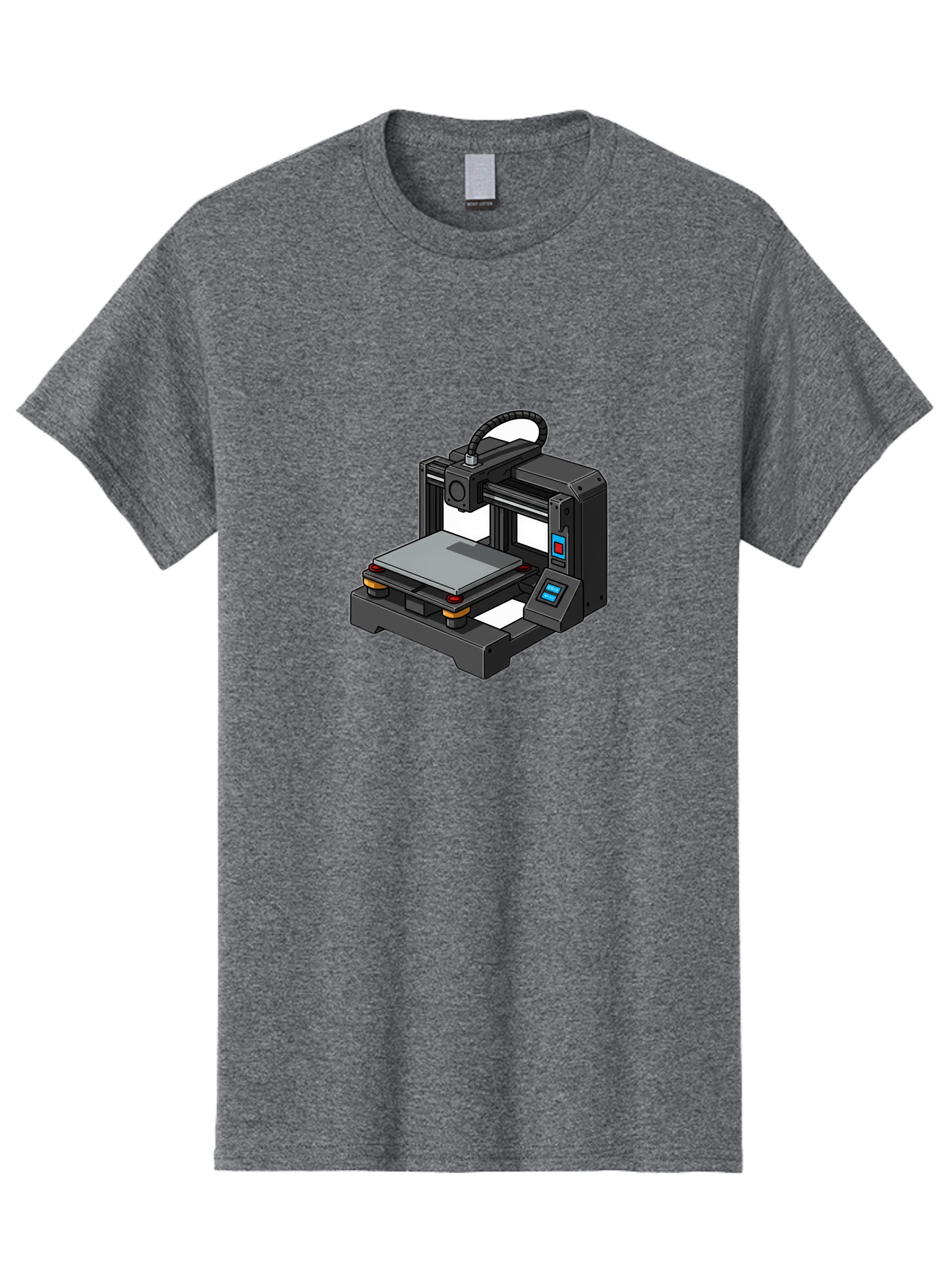 3D-Printer-32 Men'S Graphic Tee, 100% Cotton, Comfortable Casual Summer Wear, Machine Washable, 3D Printing Technology, Additive Manufacturing, Digital Fabrication, Rapid Prototyping, 3D Modeling, Printer Control Panel Baa027 25