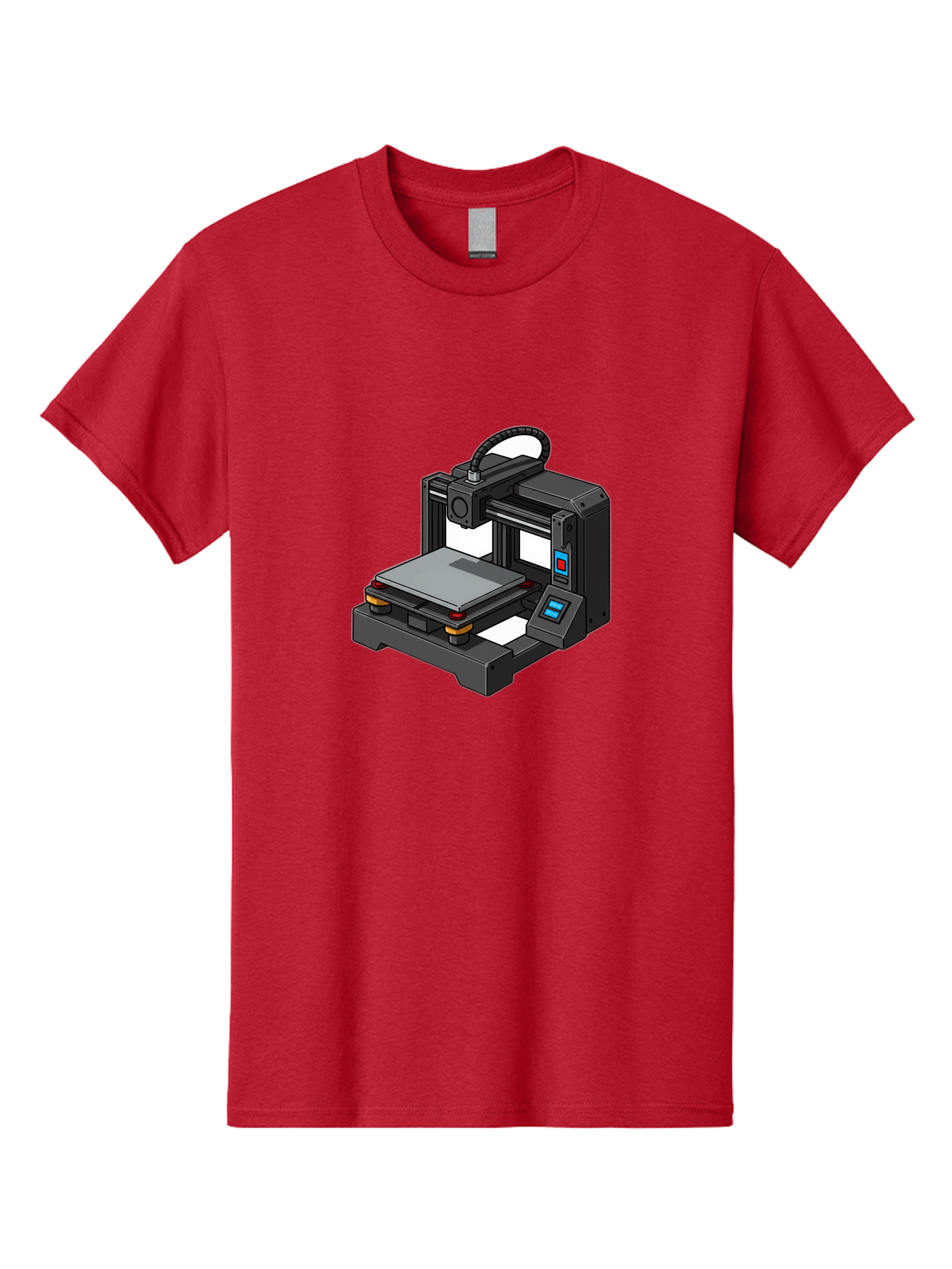 3D-Printer-32 Men'S Graphic Tee, 100% Cotton, Comfortable Casual Summer Wear, Machine Washable, 3D Printing Technology, Additive Manufacturing, Digital Fabrication, Rapid Prototyping, 3D Modeling, Printer Control Panel Baa027 17