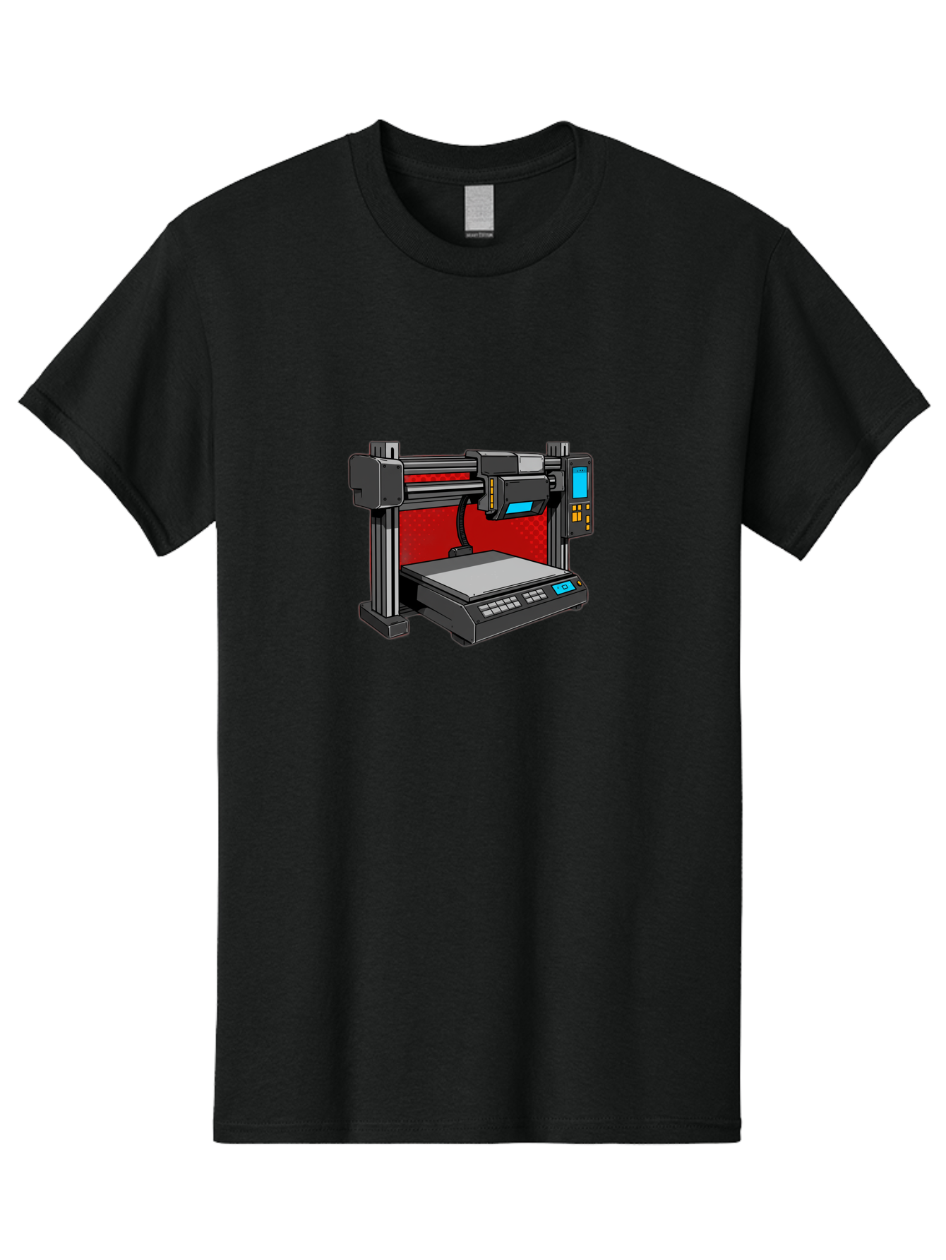 3D-Printer-34 Men'S Graphic Tee, 100% Cotton, Comfortable Casual Summer Wear, Machine Washable, 3D Printing Technology, Additive Manufacturing, Futuristic Machine, Digital Fabrication, Precise Printing, Industrial Design, Baa029 21