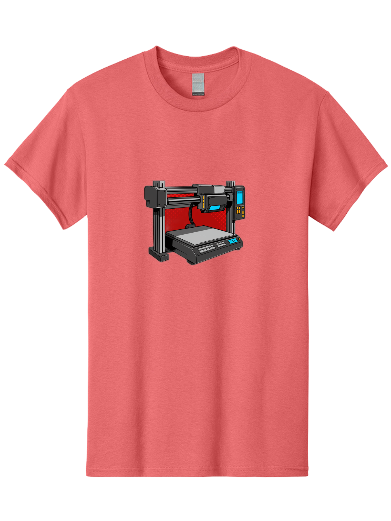 3D-Printer-34 Men'S Graphic Tee, 100% Cotton, Comfortable Casual Summer Wear, Machine Washable, 3D Printing Technology, Additive Manufacturing, Futuristic Machine, Digital Fabrication, Precise Printing, Industrial Design, Baa029 23