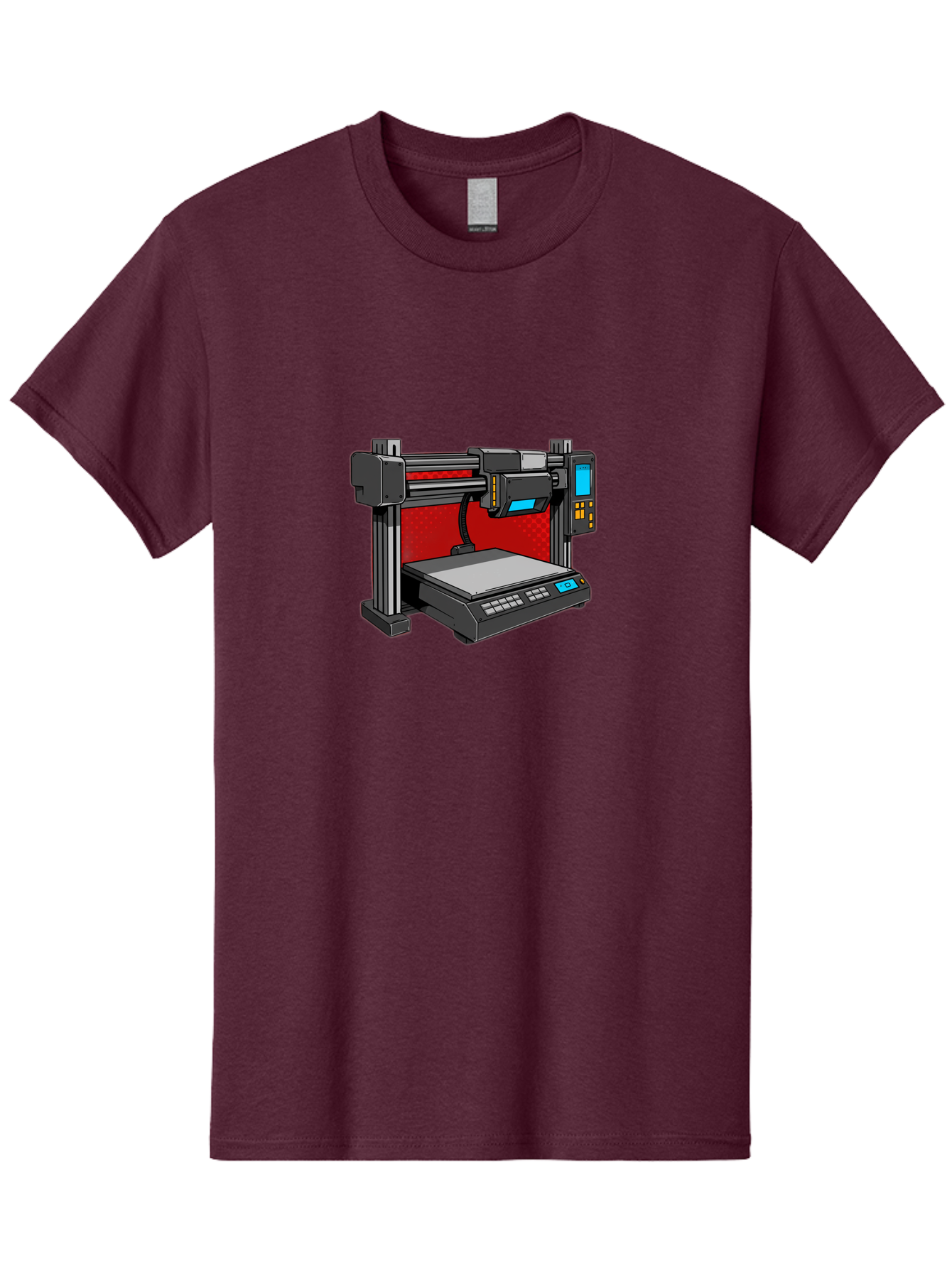 3D-Printer-34 Men'S Graphic Tee, 100% Cotton, Comfortable Casual Summer Wear, Machine Washable, 3D Printing Technology, Additive Manufacturing, Futuristic Machine, Digital Fabrication, Precise Printing, Industrial Design, Baa029 29