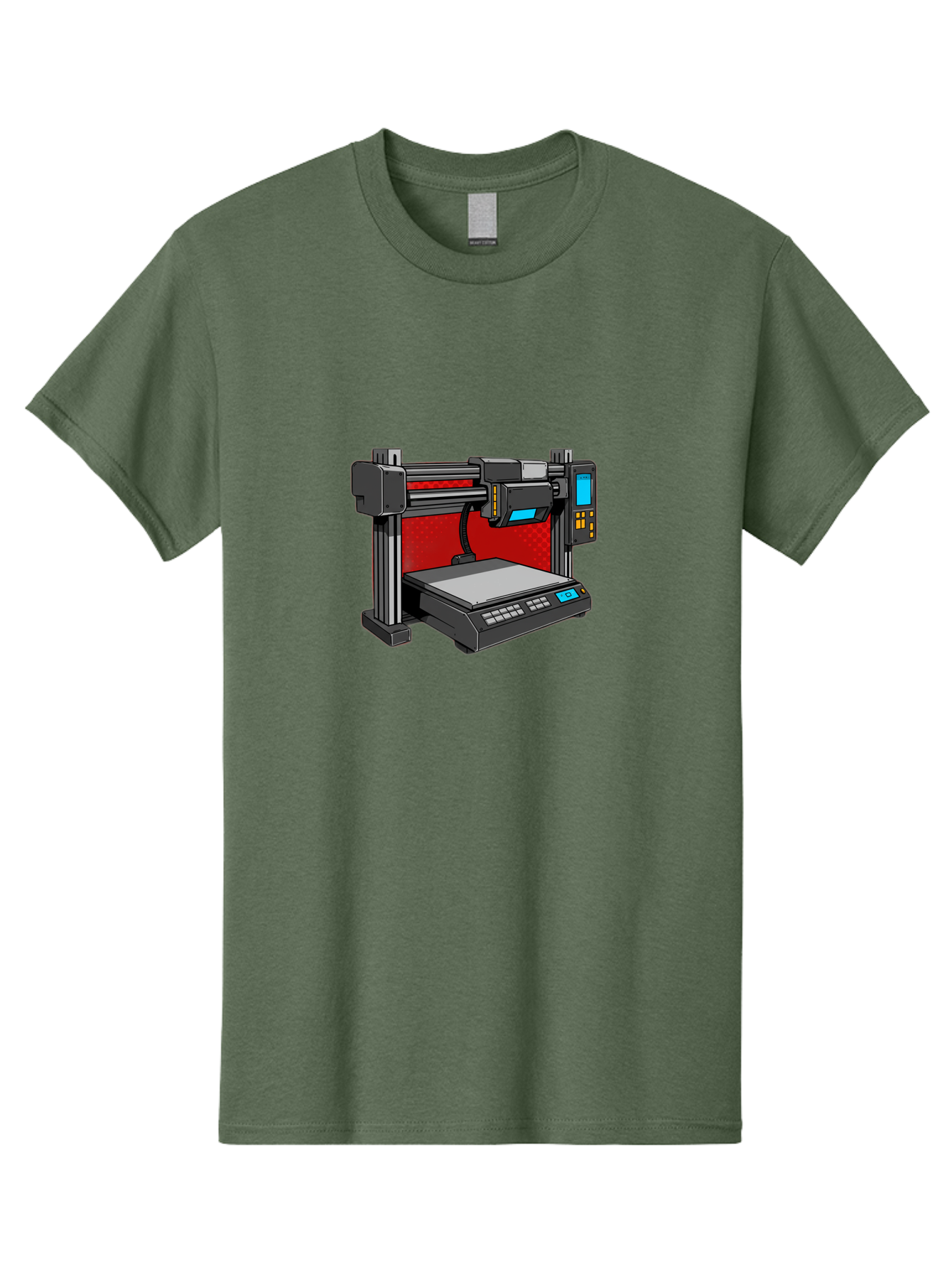 3D-Printer-34 Men'S Graphic Tee, 100% Cotton, Comfortable Casual Summer Wear, Machine Washable, 3D Printing Technology, Additive Manufacturing, Futuristic Machine, Digital Fabrication, Precise Printing, Industrial Design, Baa029 11