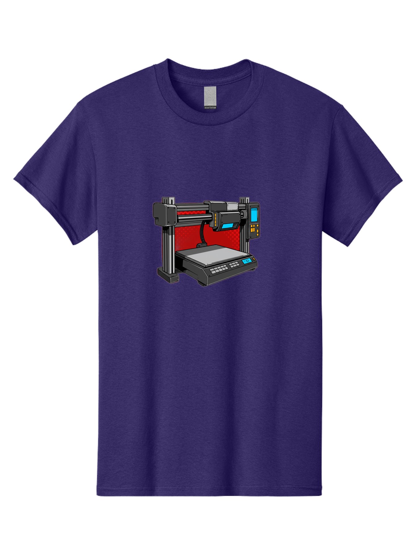 3D-Printer-34 Men'S Graphic Tee, 100% Cotton, Comfortable Casual Summer Wear, Machine Washable, 3D Printing Technology, Additive Manufacturing, Futuristic Machine, Digital Fabrication, Precise Printing, Industrial Design, Baa029 25