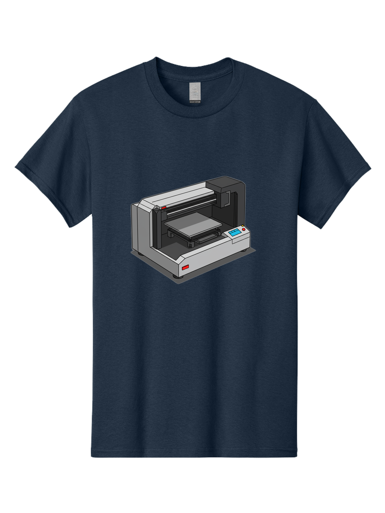 3D-Printer-39 Men'S Graphic Tee, 100% Cotton, Comfortable Casual Summer Wear, Machine Washable, 3D Printing Technology, Digital Fabrication, Additive Manufacturing, Rapid Prototyping, Industrial Design, Futuristic Machinery, Control Panel, Baa034 19