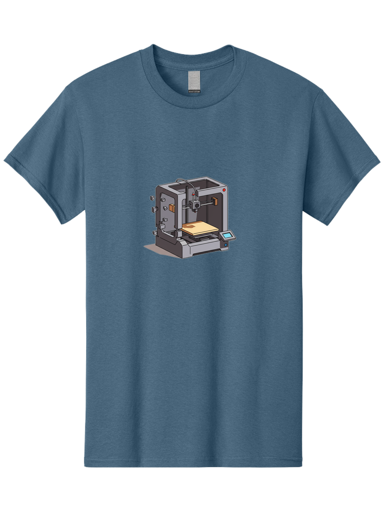 3D-Printer-5 Men'S Graphic Tee, 100% Cotton, Comfortable Casual Summer Wear, Machine Washable, 3D Printing Technology, Additive Manufacturing, Digital Fabrication, Prototyping, Product Design, 3D Modeling, Industrial Production, Baa039 15