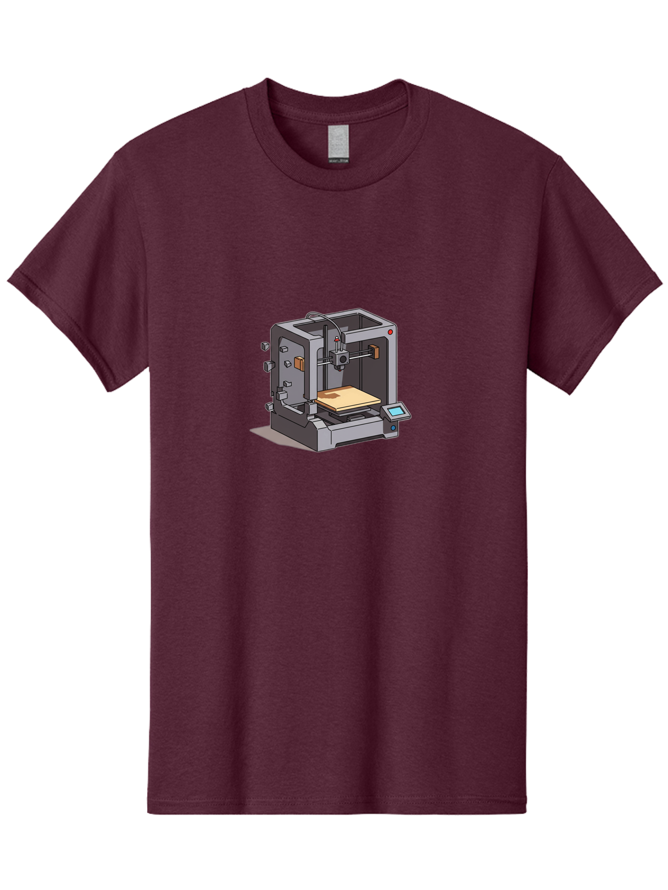 3D-Printer-5 Men'S Graphic Tee, 100% Cotton, Comfortable Casual Summer Wear, Machine Washable, 3D Printing Technology, Additive Manufacturing, Digital Fabrication, Prototyping, Product Design, 3D Modeling, Industrial Production, Baa039 17