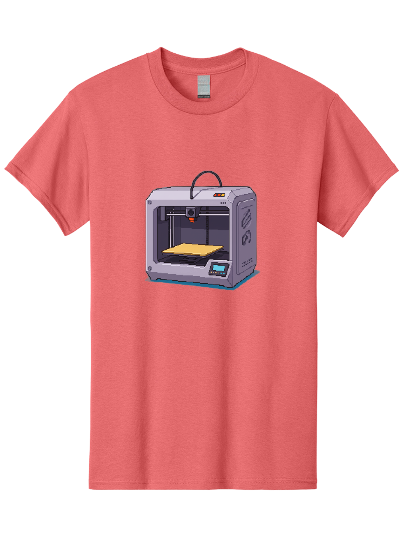 3D-Printer-7 Men'S Graphic Tee, 100% Cotton, Comfortable Casual Summer Wear, Machine Washable, 3D Printing Technology, Additive Manufacturing, Digital Fabrication, Rapid Prototyping, Layered Printing, Futuristic Innovation Baa041 13